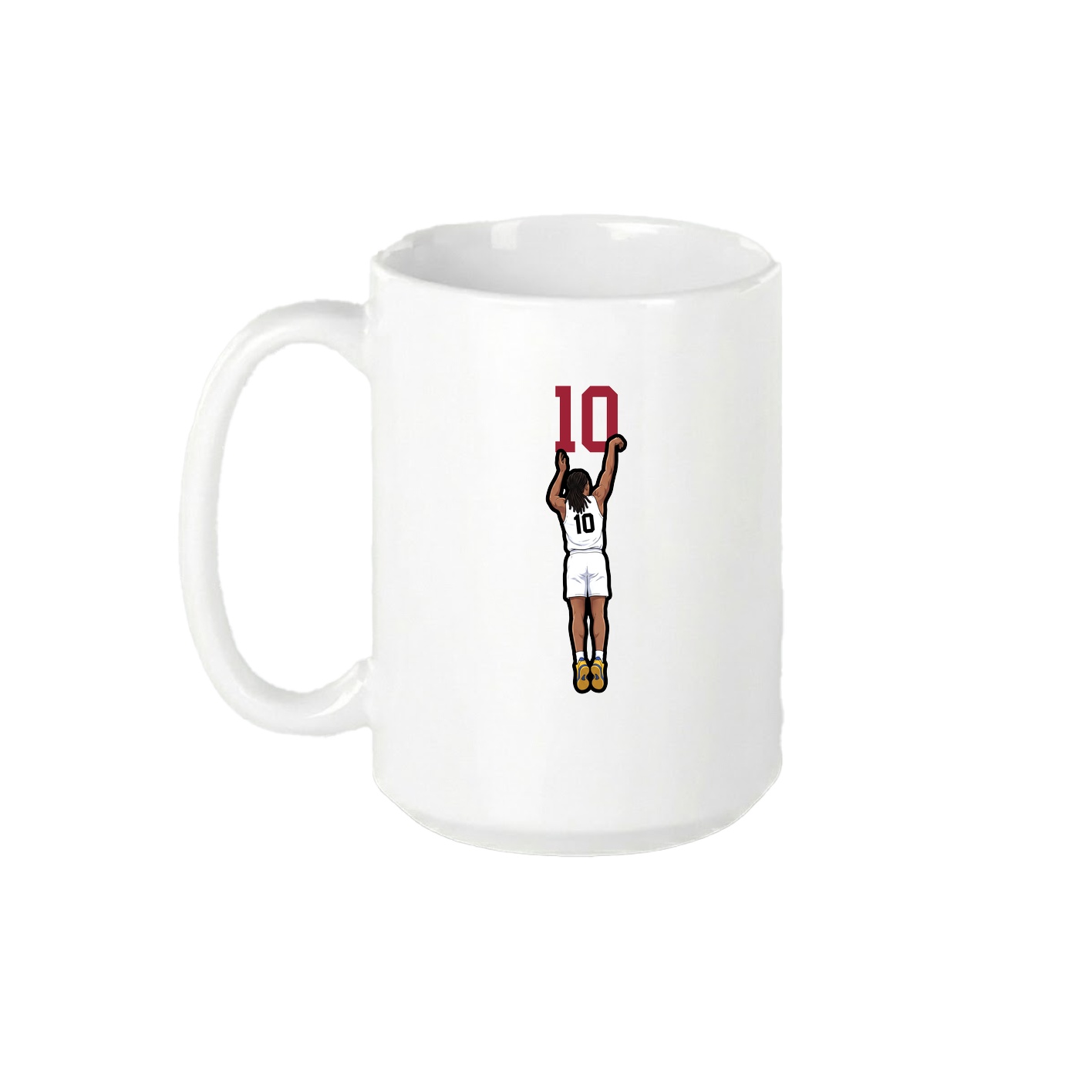 15oz Coffee Mug — Number Top in White