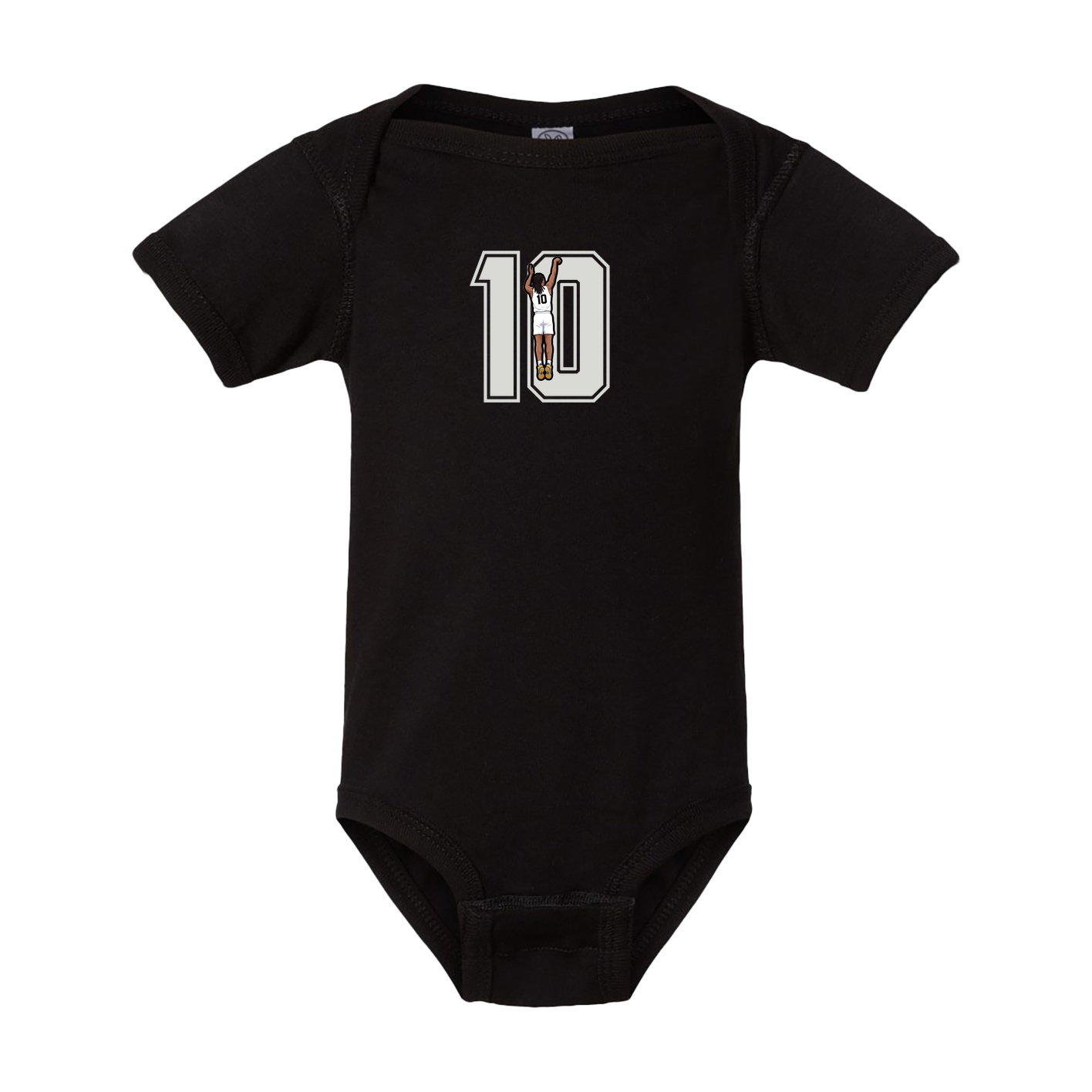 Baby Onesie — Number in Black