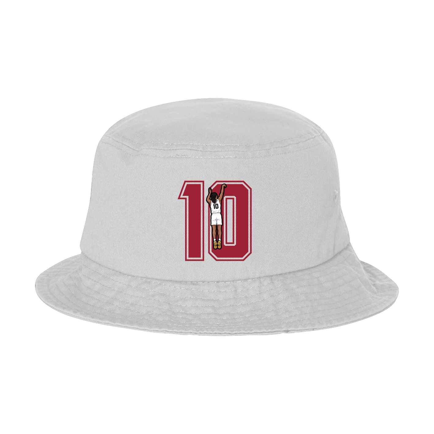 Bucket Cap — Number in White