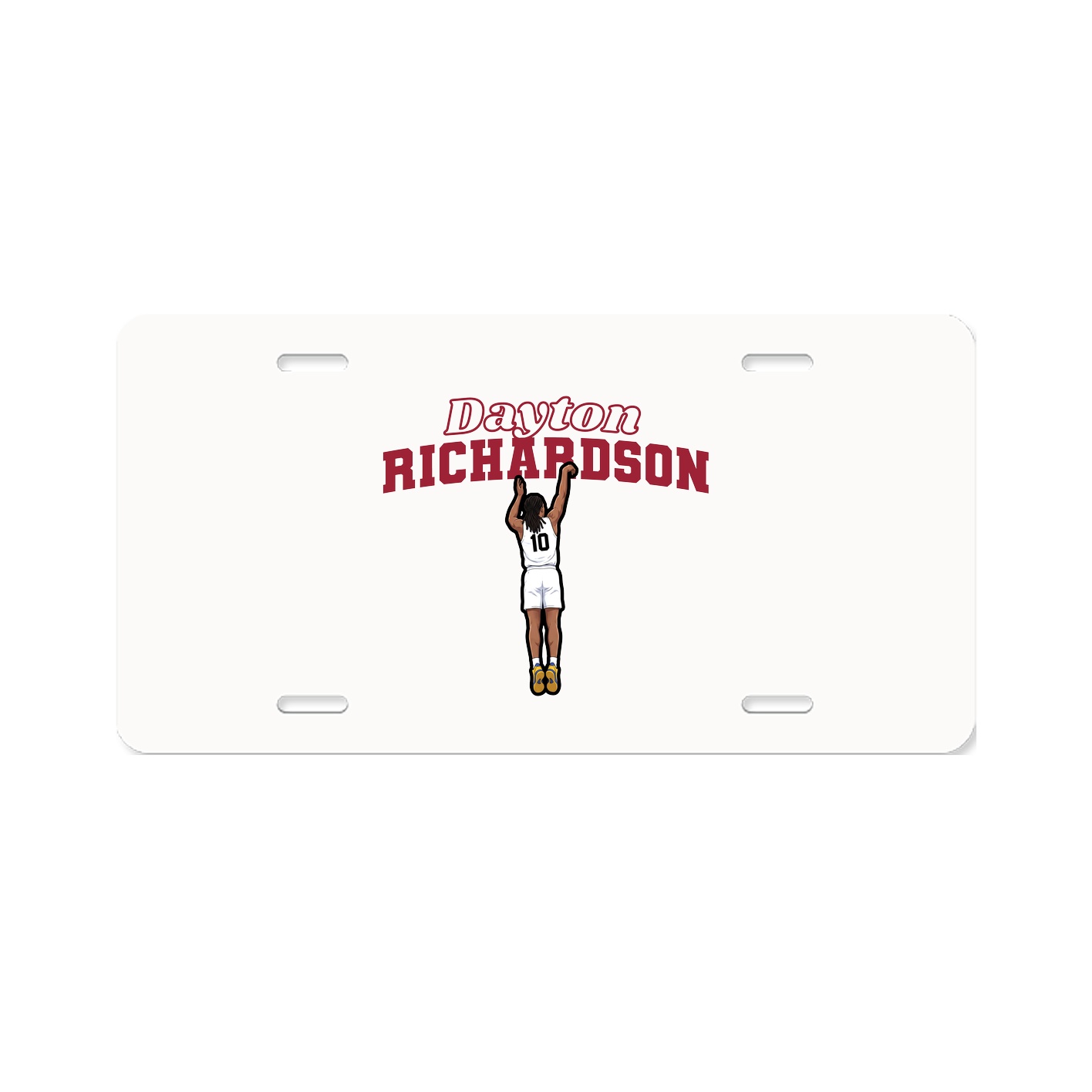 License Plate — Name Arch in Classic