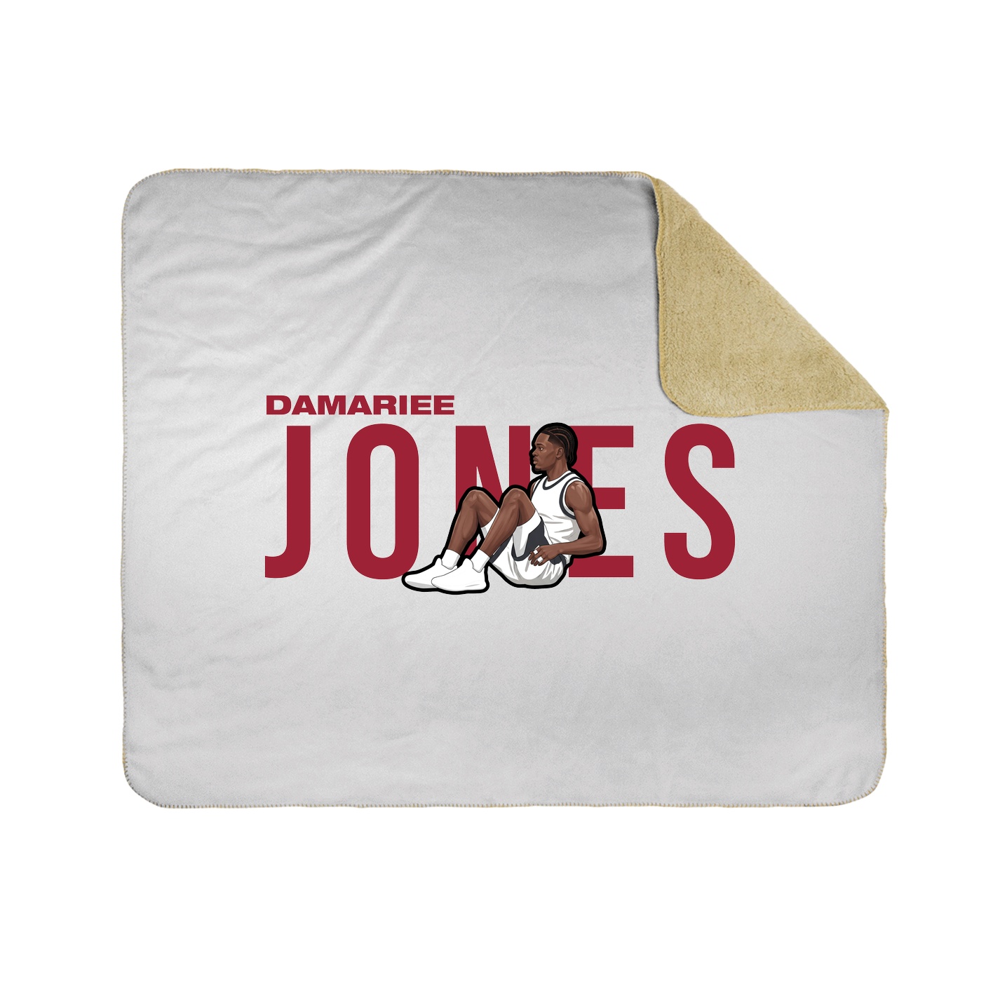 Throw Blanket — Player Name in White