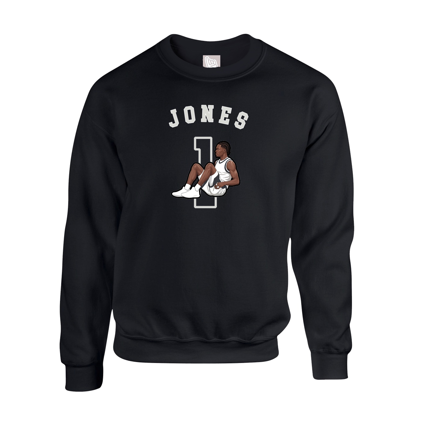 Fleece Crew — Shirsey Arch in Black