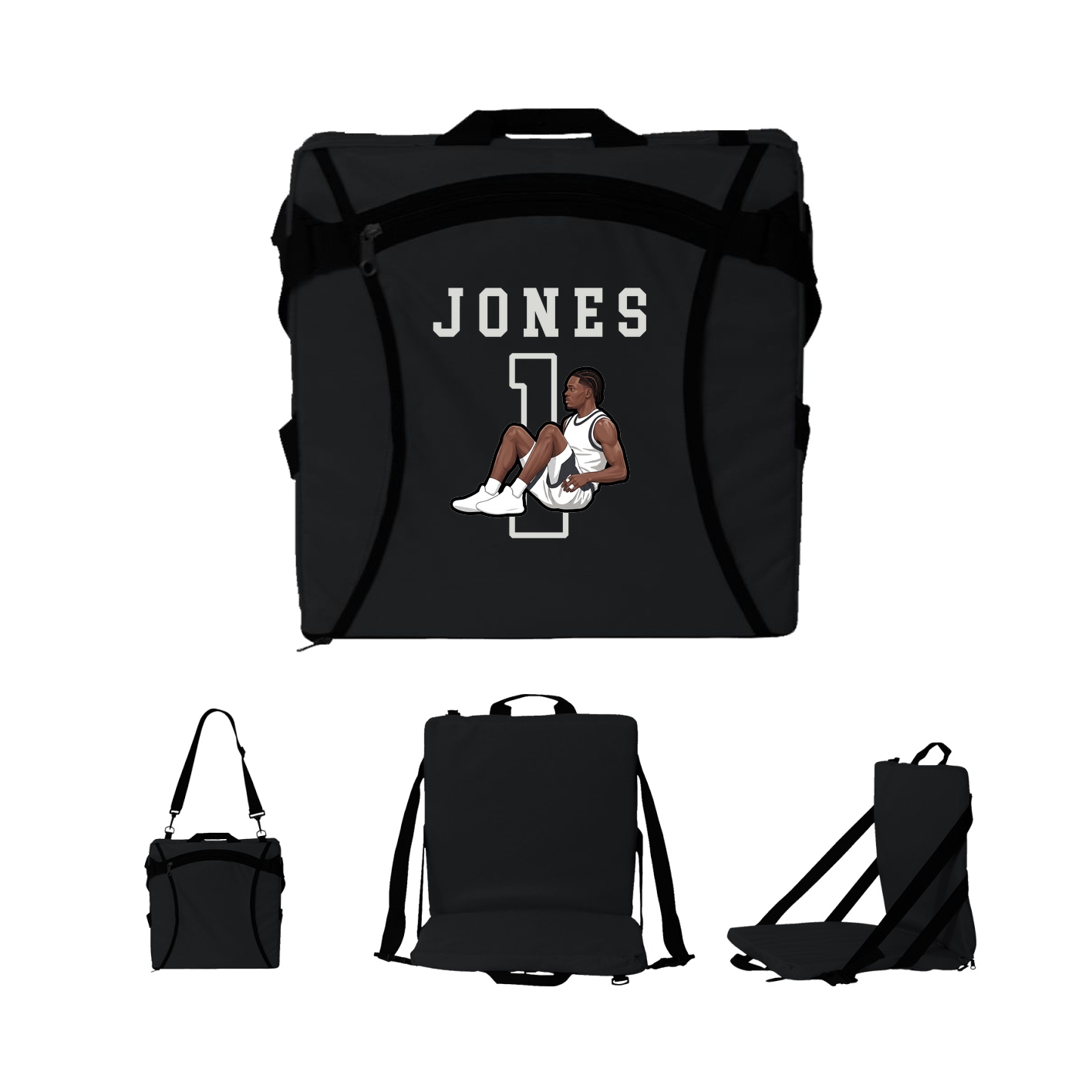 Folding Stadium Seat — Shirsey in Black