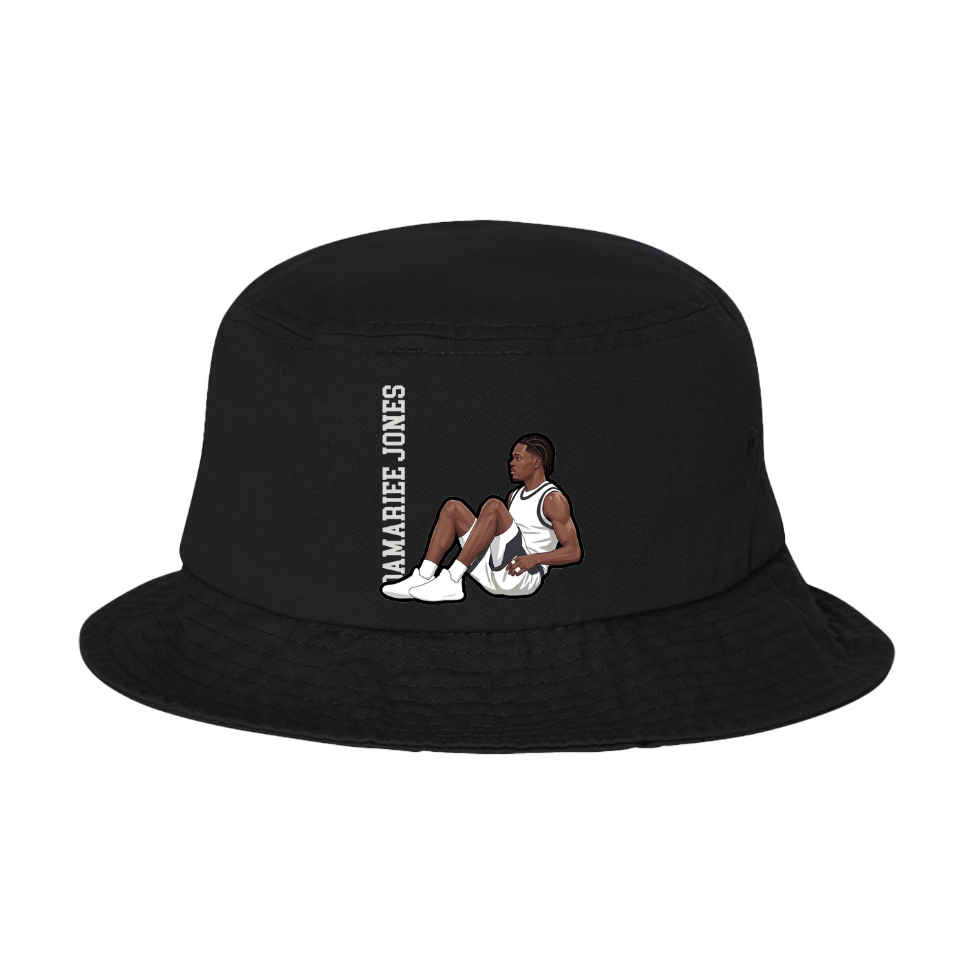 Bucket Cap — Name Vertical in Black