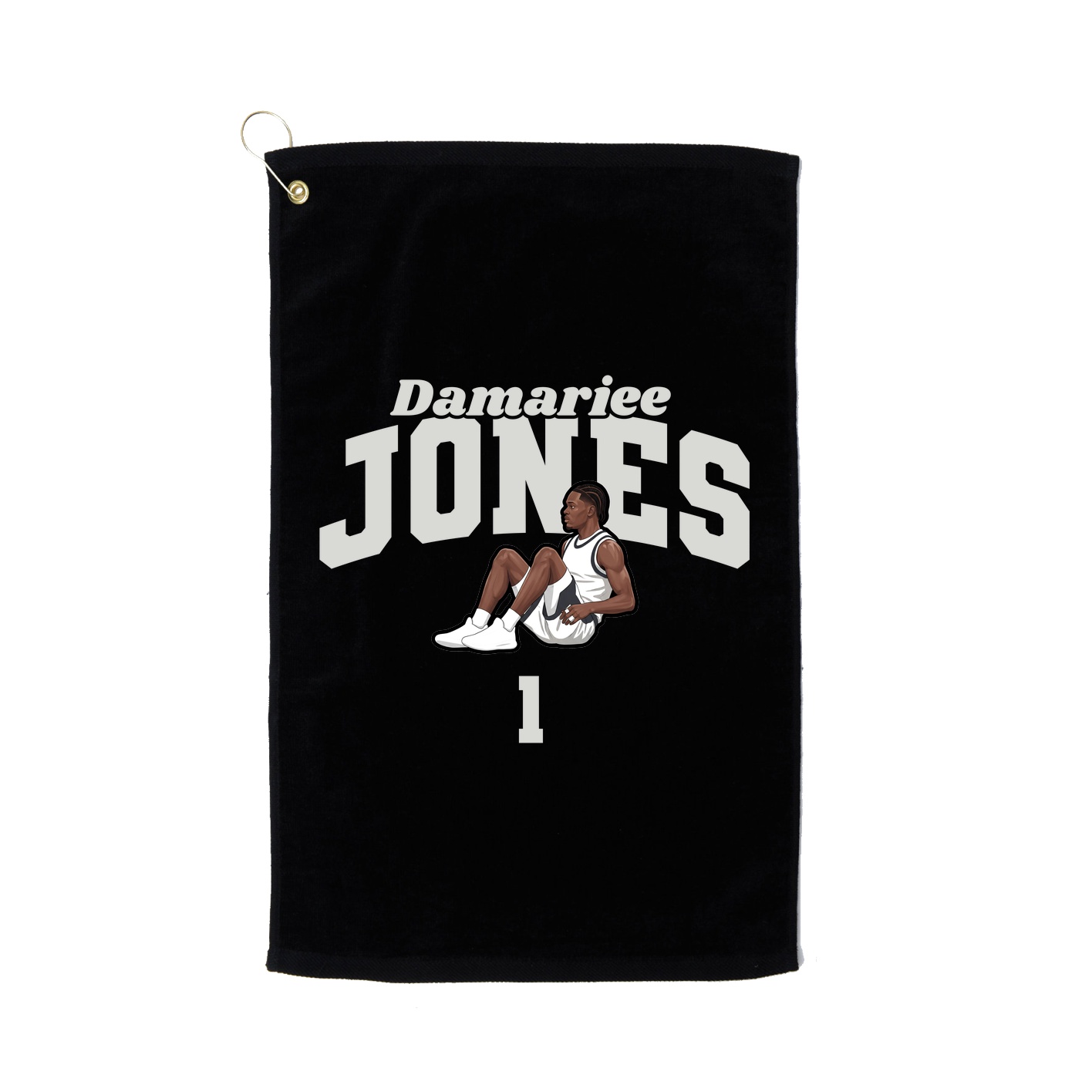 Golf Towel — Signature Arch in Black