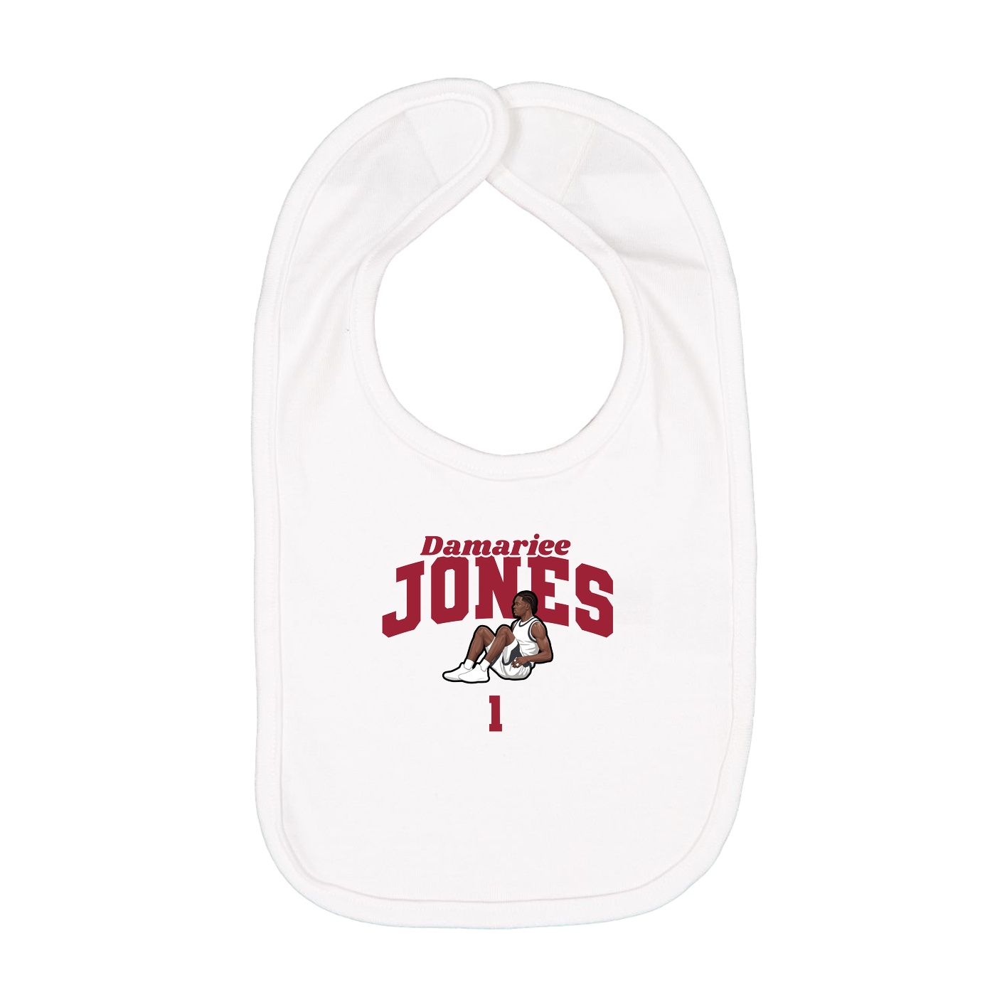 Infant Bib — Signature Arch in White