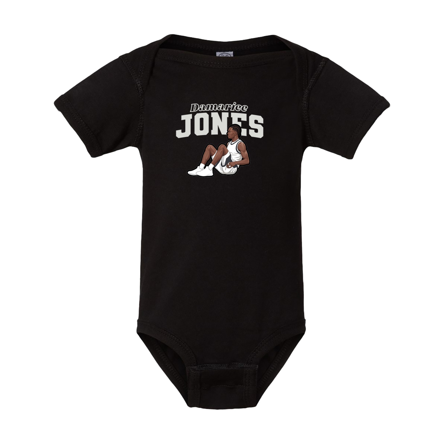 Baby Onesie — Name Arch in Black