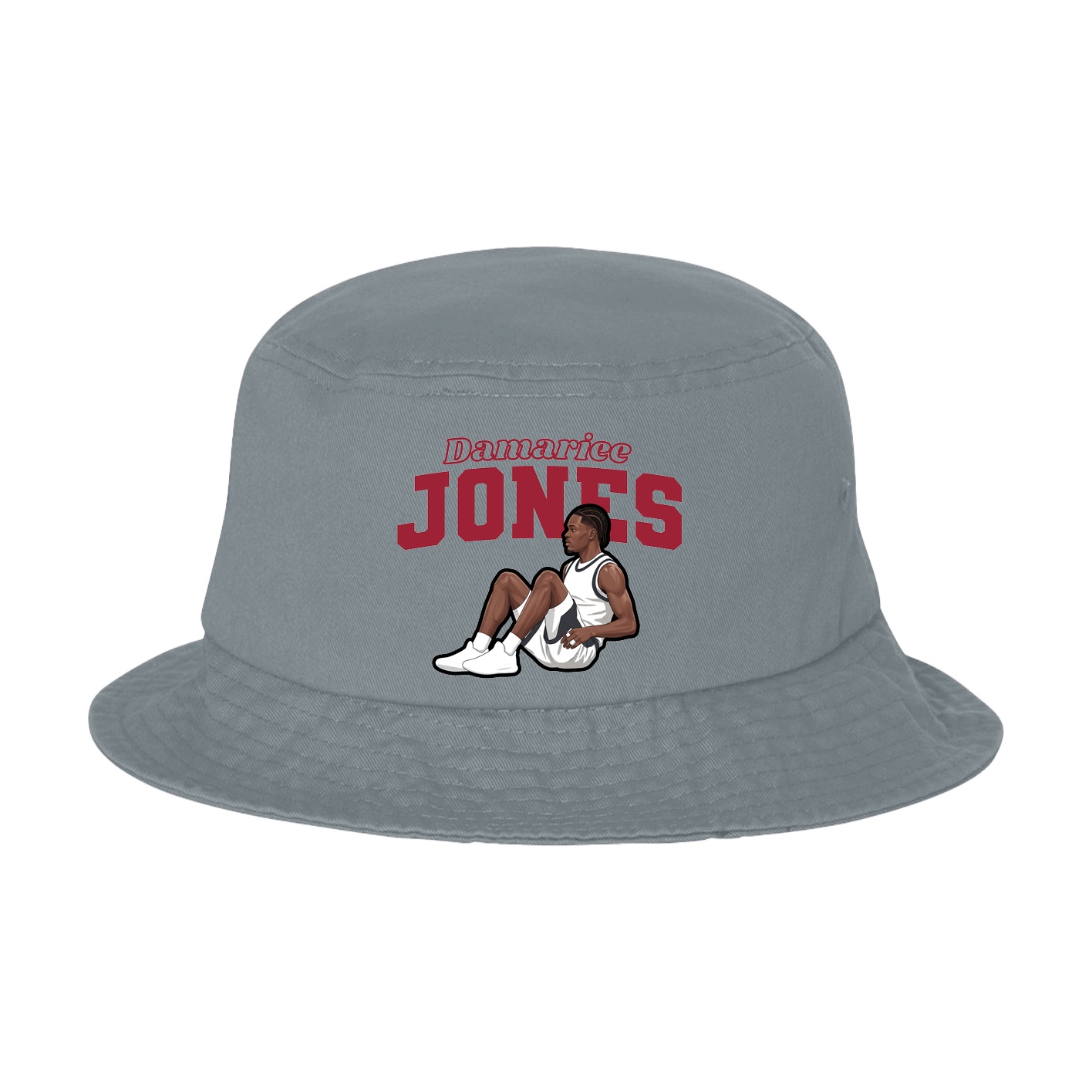 Bucket Cap — Name Arch in Grey