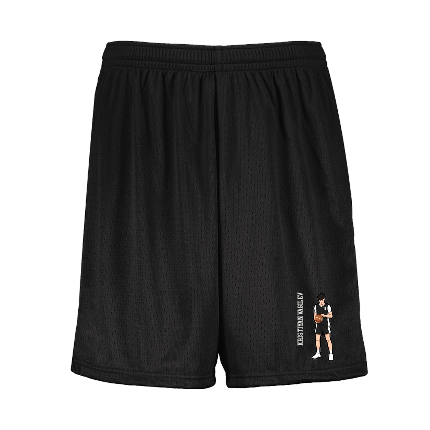 Shorts — Name Vertical in Black