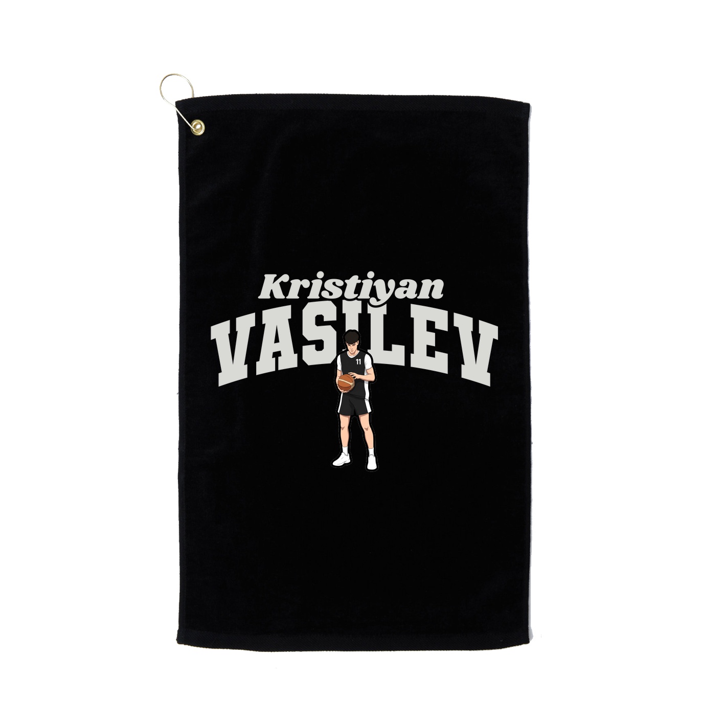 Golf Towel — Signature Arch in Black