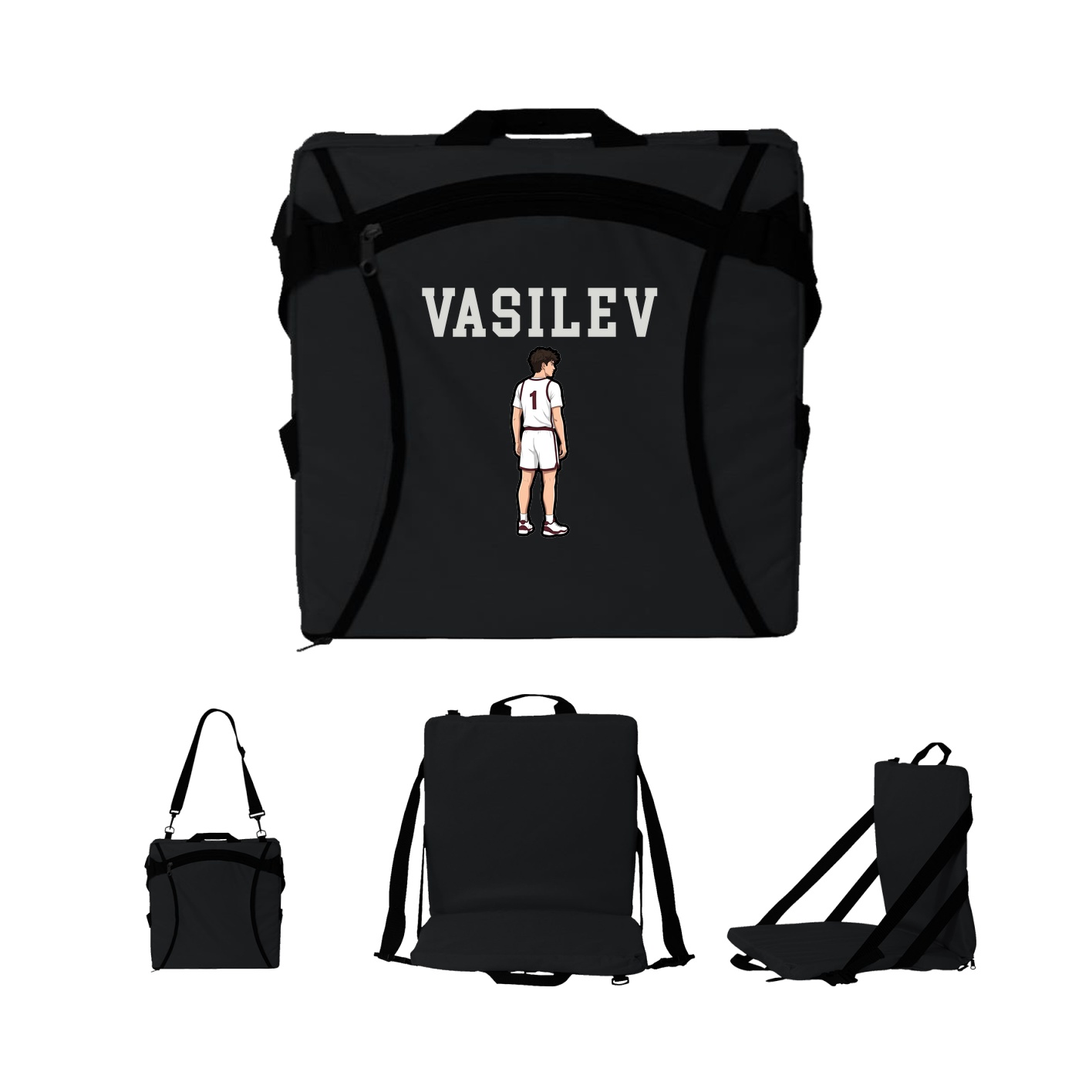 Folding Stadium Seat — Shirsey in Black