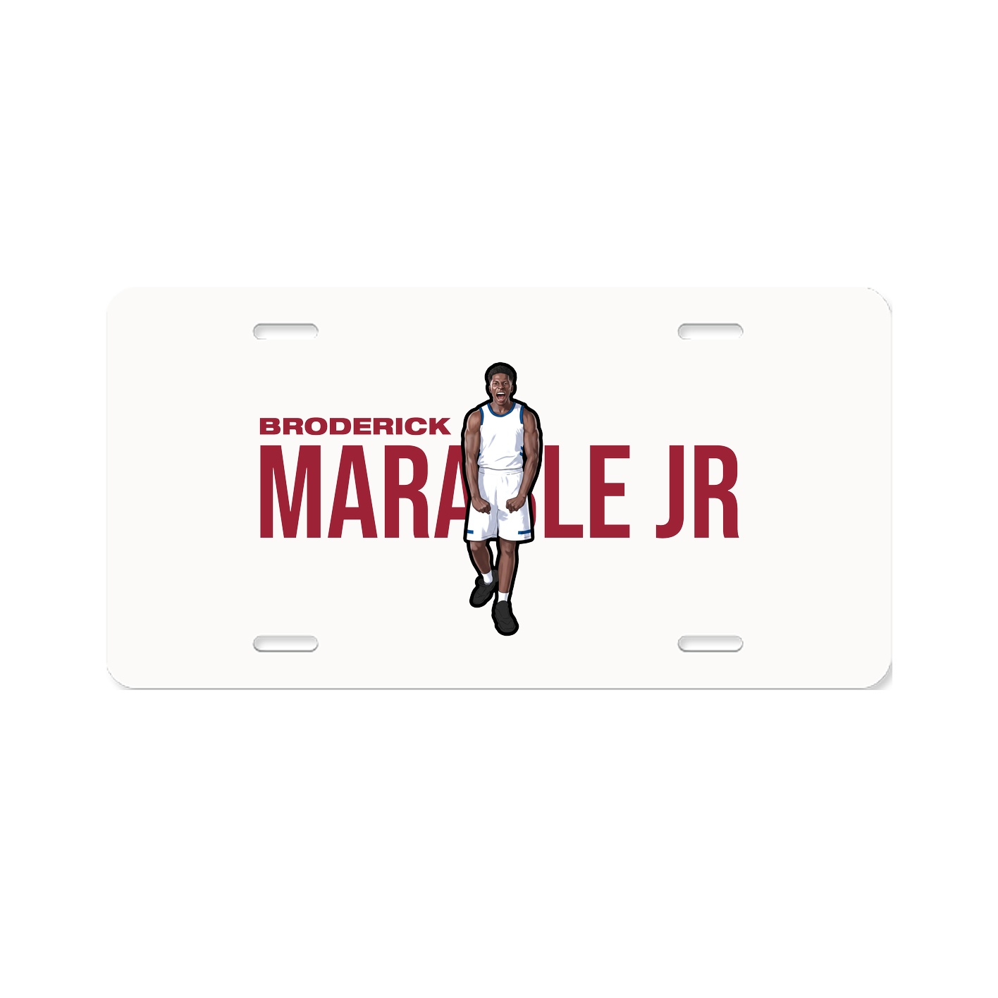 License Plate — Player Name in Classic