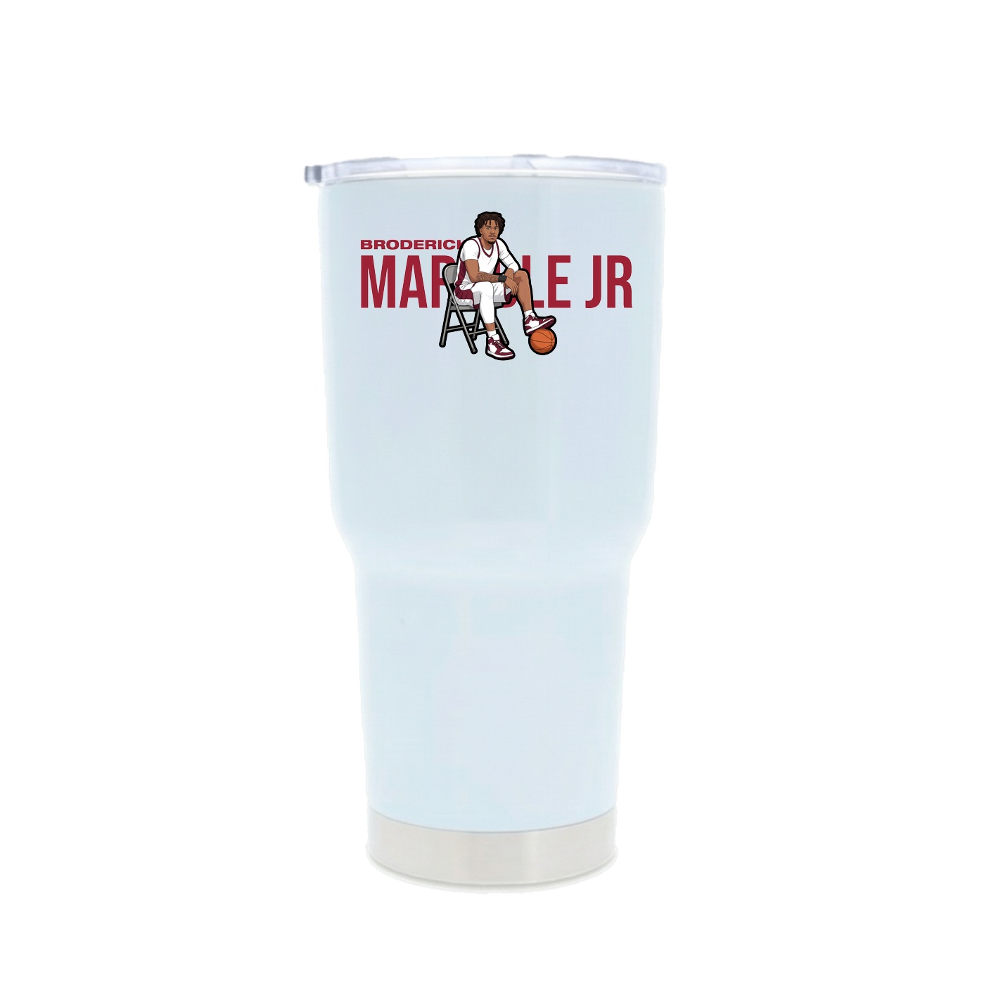 30oz Stainless Steel Tumbler — Player Name in White
