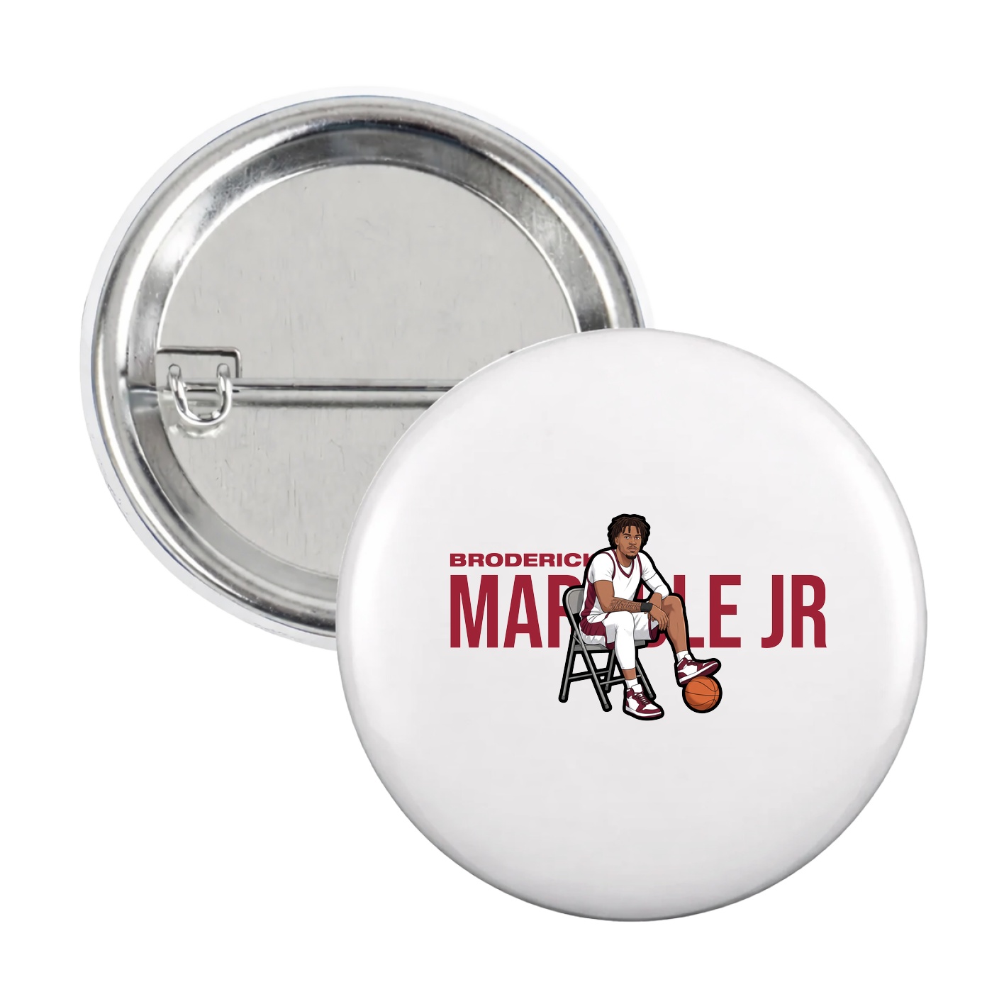 Game Day Button — Player Name in White