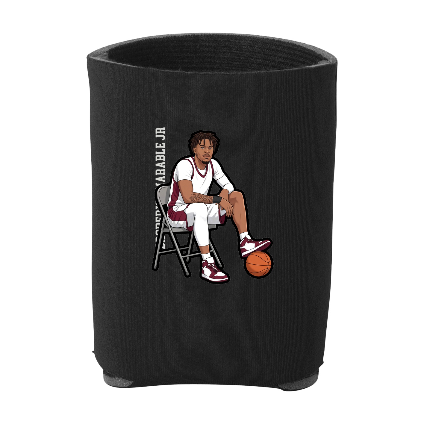 Can Holder — Name Vertical in Black