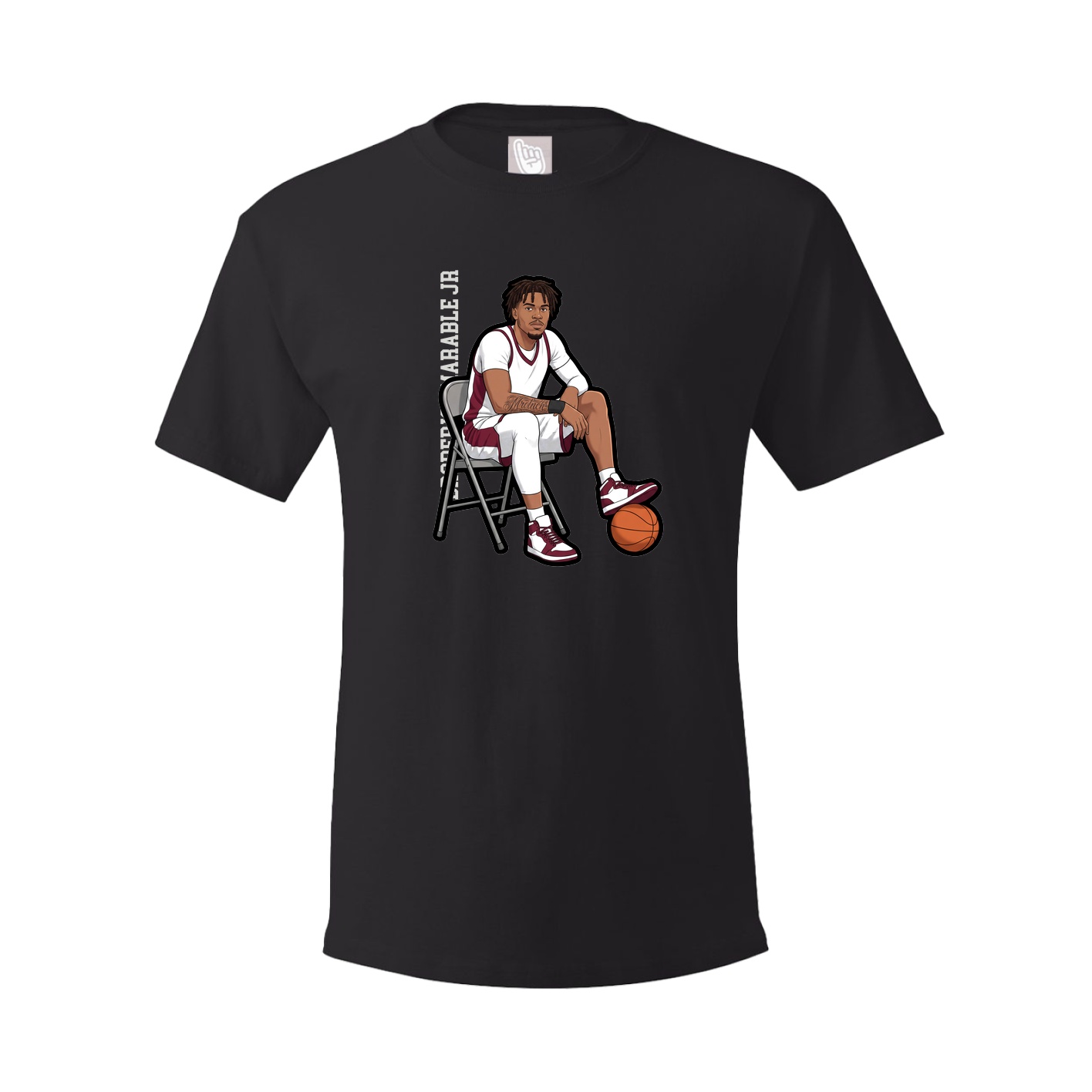 Tee — Name Vertical in Black