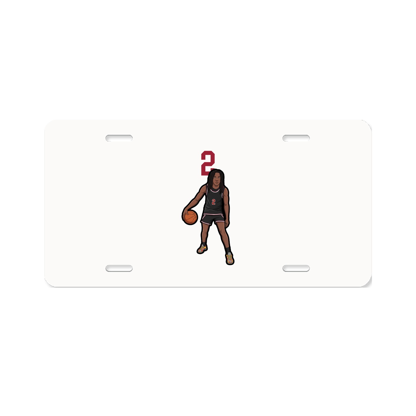 License Plate — Number Top in Classic