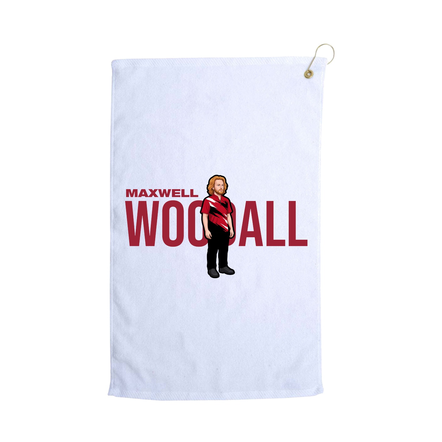 Golf Towel — Player Name in White