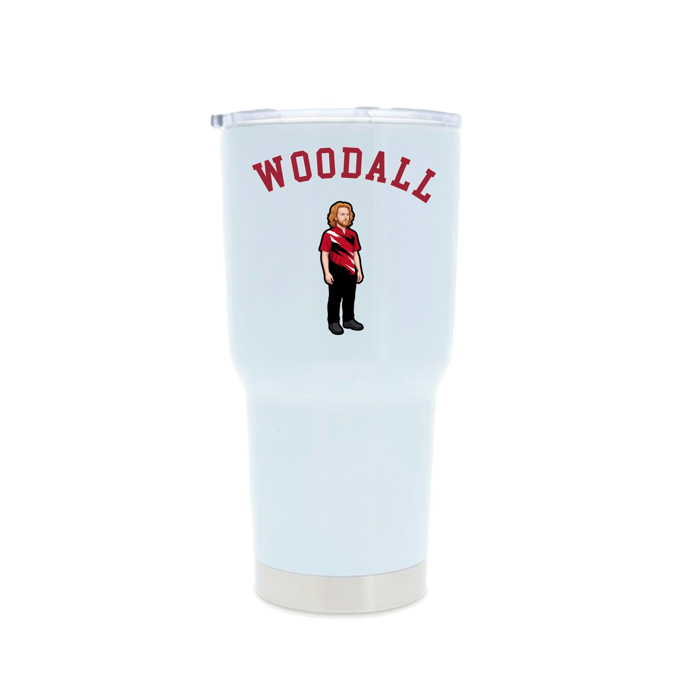 30oz Stainless Steel Tumbler — Shirsey Arch in White