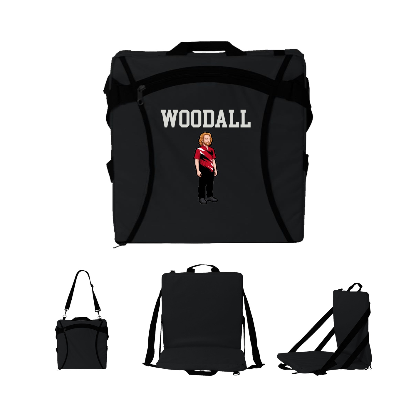 Folding Stadium Seat — Shirsey in Black