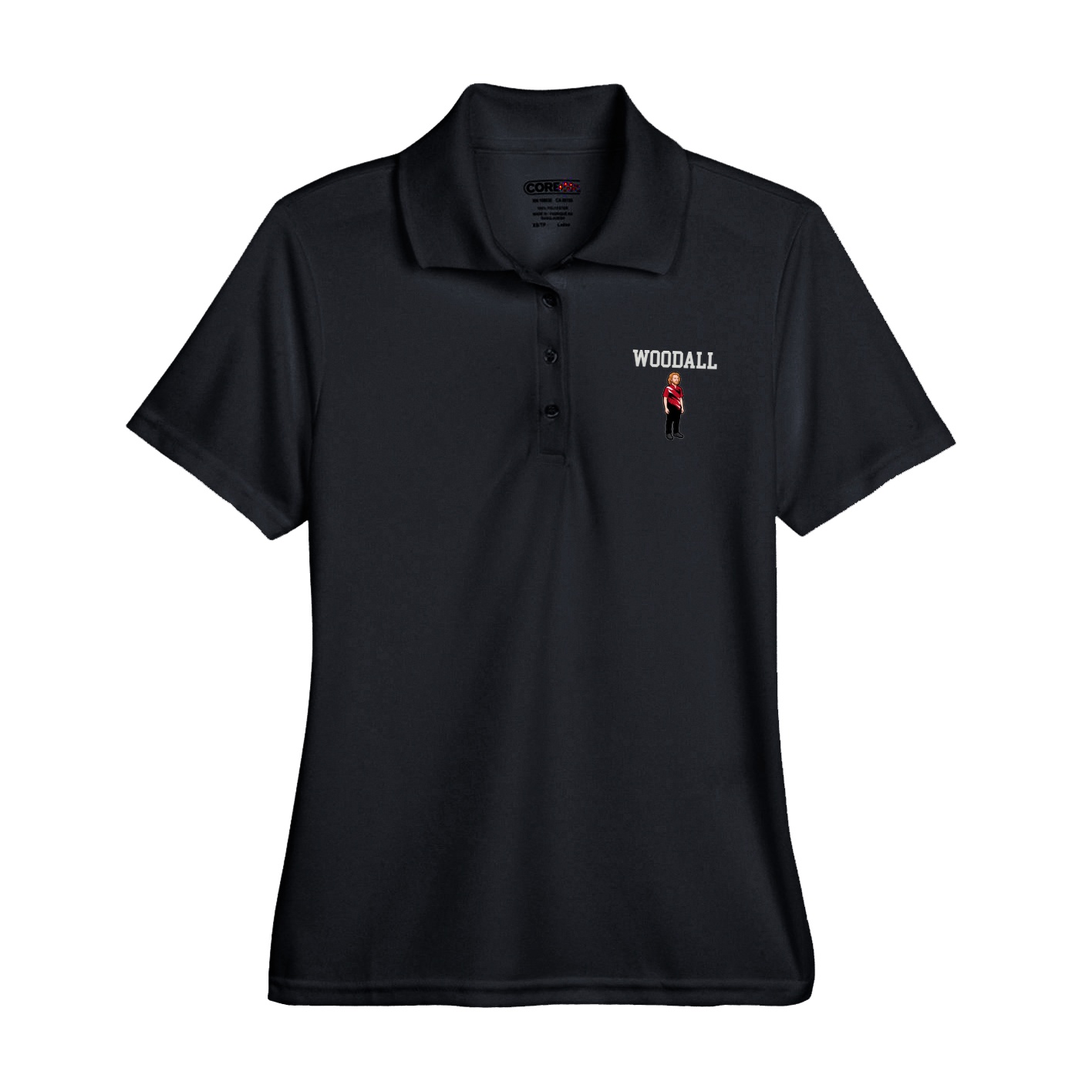 Womens Performance Polo — Shirsey in Black