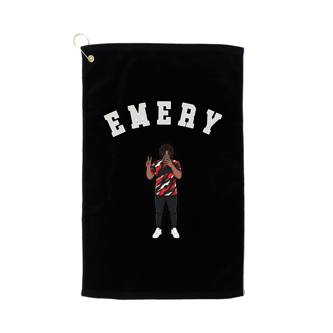 Golf Towel — Shirsey Arch in Black