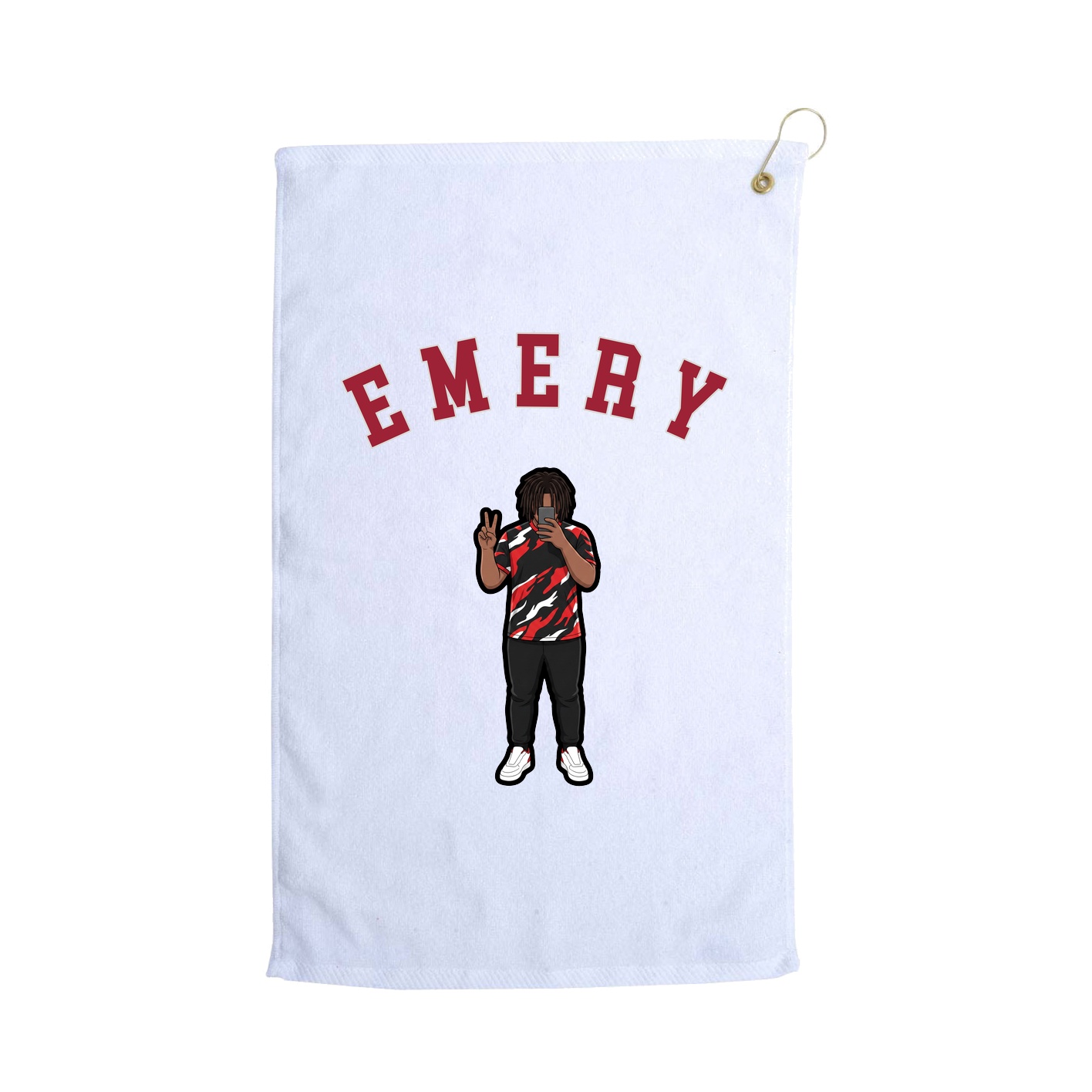 Golf Towel — Shirsey Arch in White
