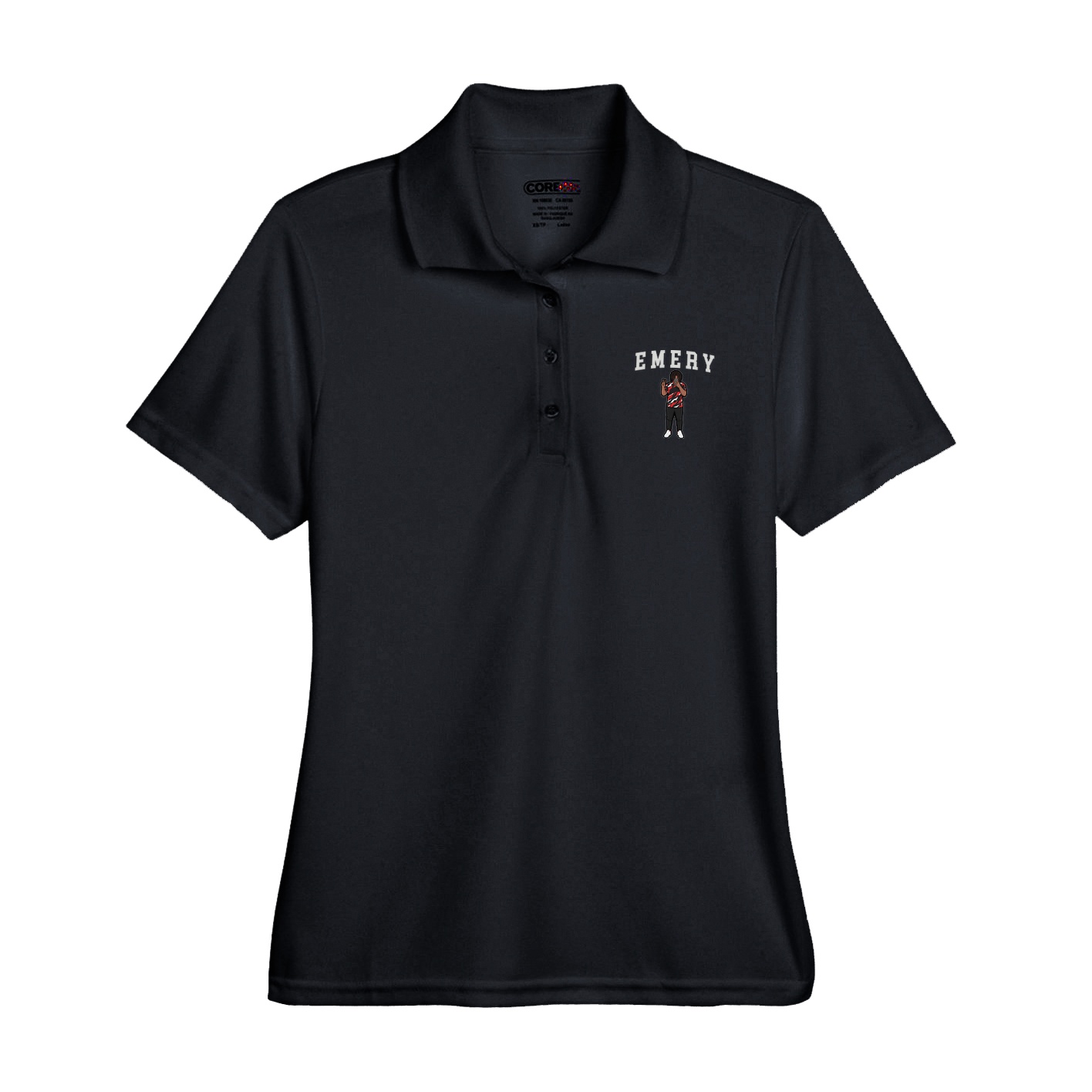 Womens Performance Polo — Shirsey in Black