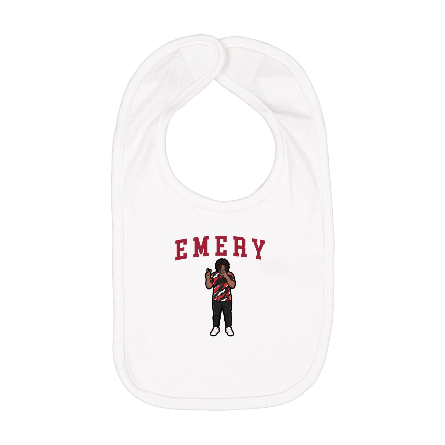 Infant Bib — Shirsey in White