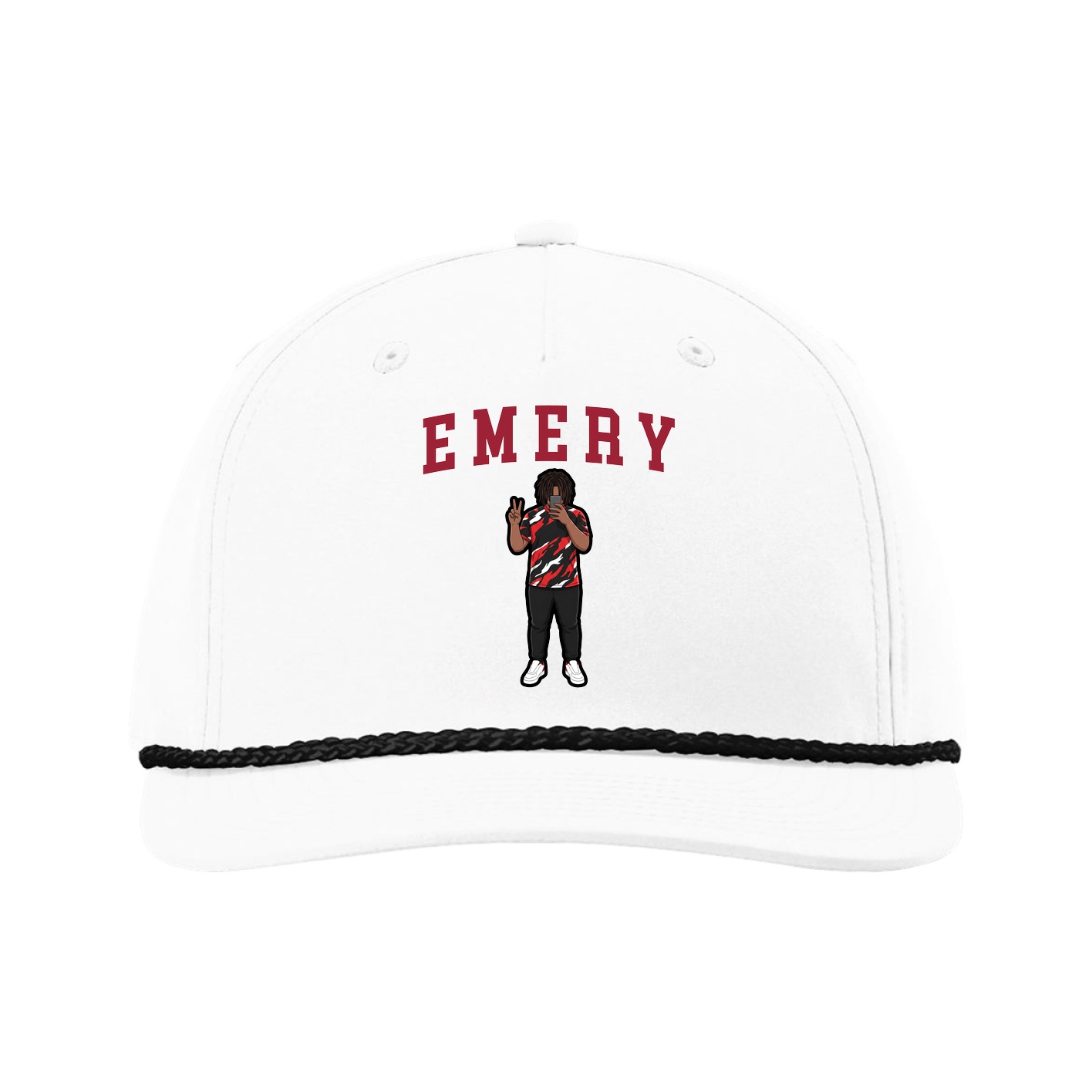 Five-Panel Classic Rope Cap — Shirsey in White