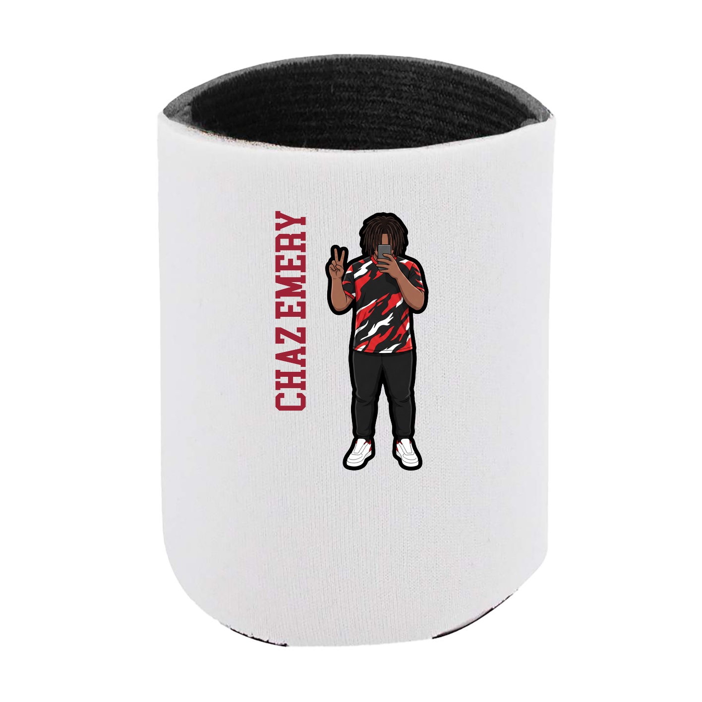 Can Holder — Name Vertical in White
