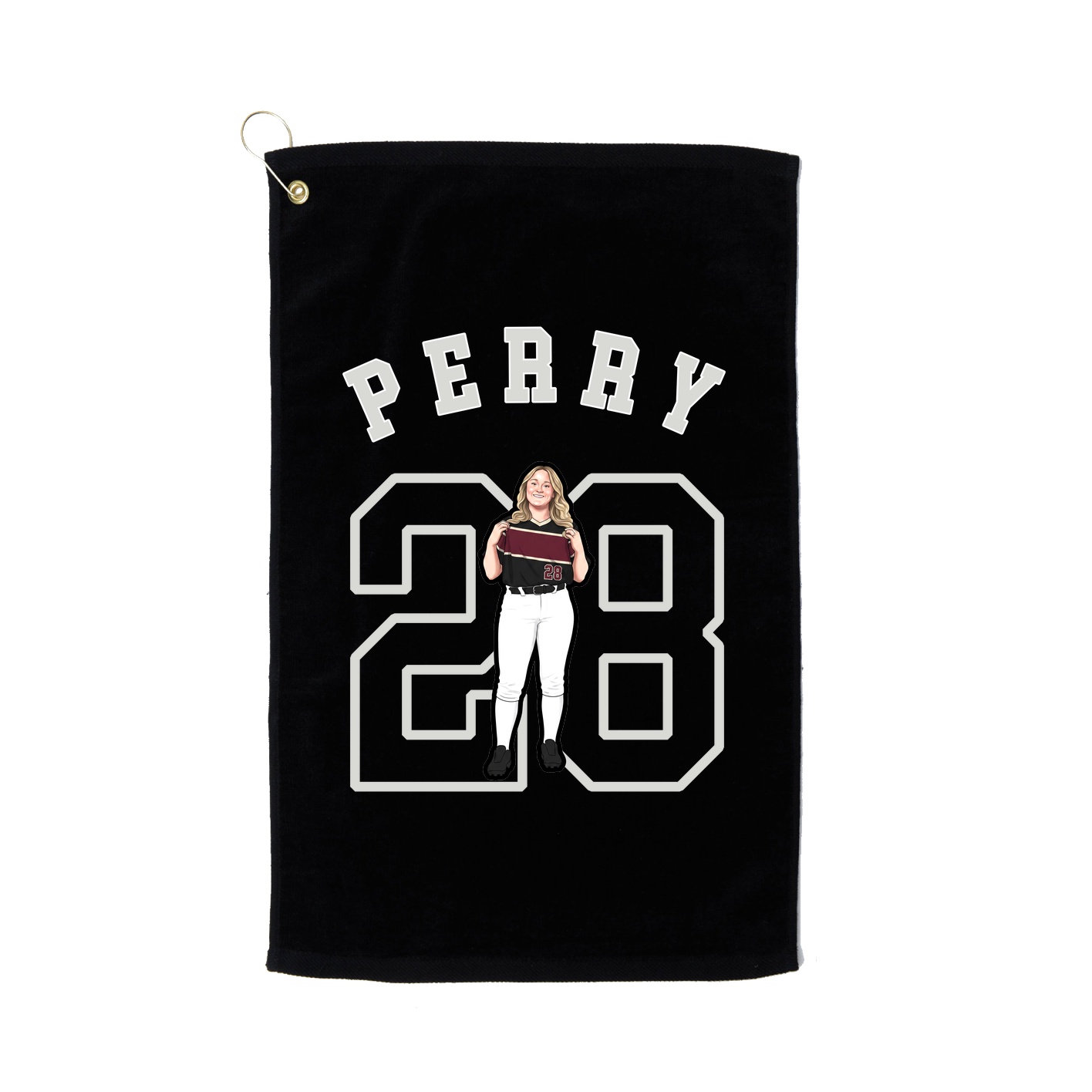 Golf Towel — Shirsey Arch in Black