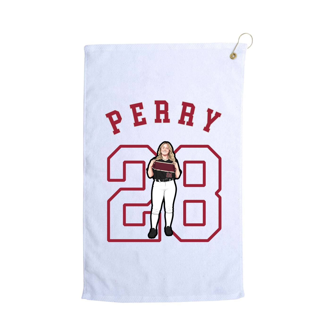 Golf Towel — Shirsey Arch in White