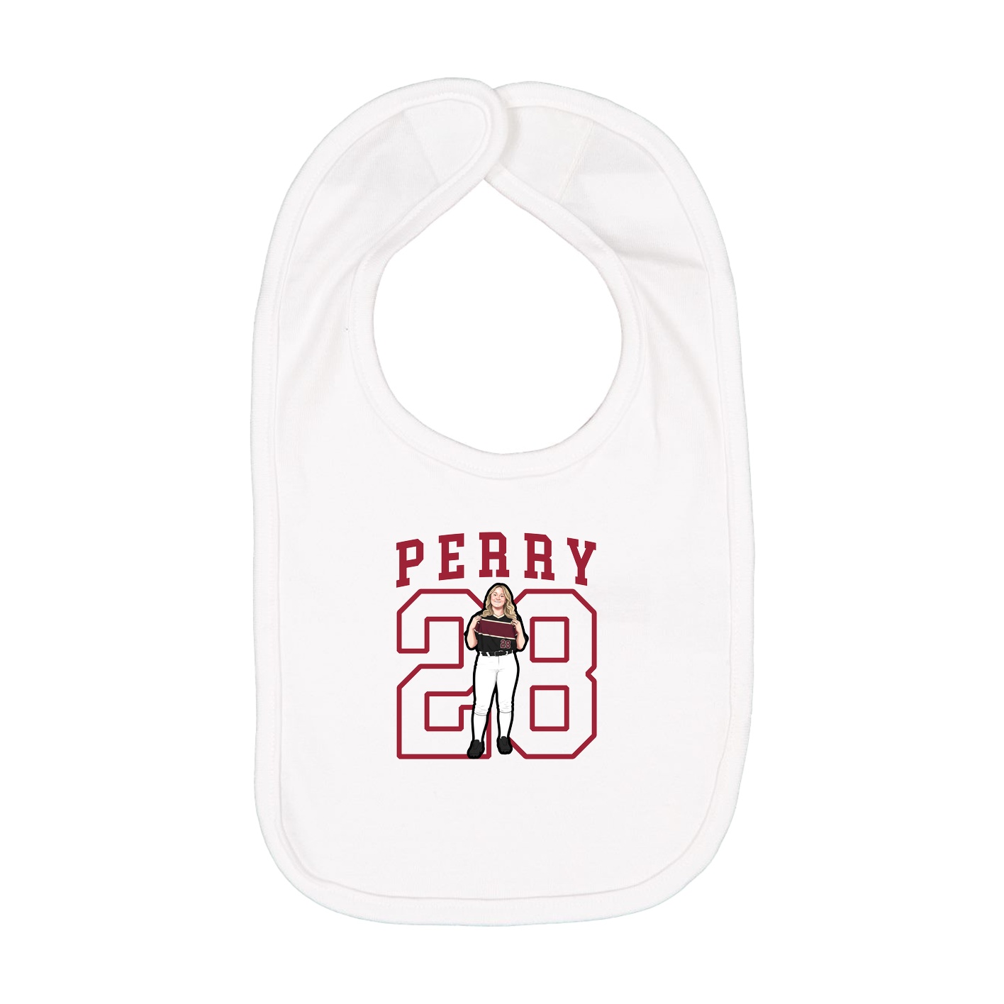 Infant Bib — Shirsey in White