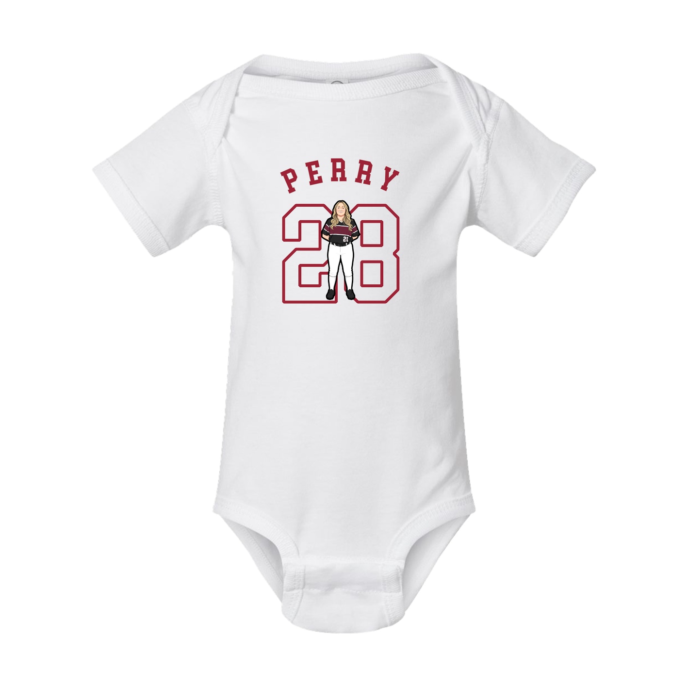 Baby Onesie — Shirsey Arch in White