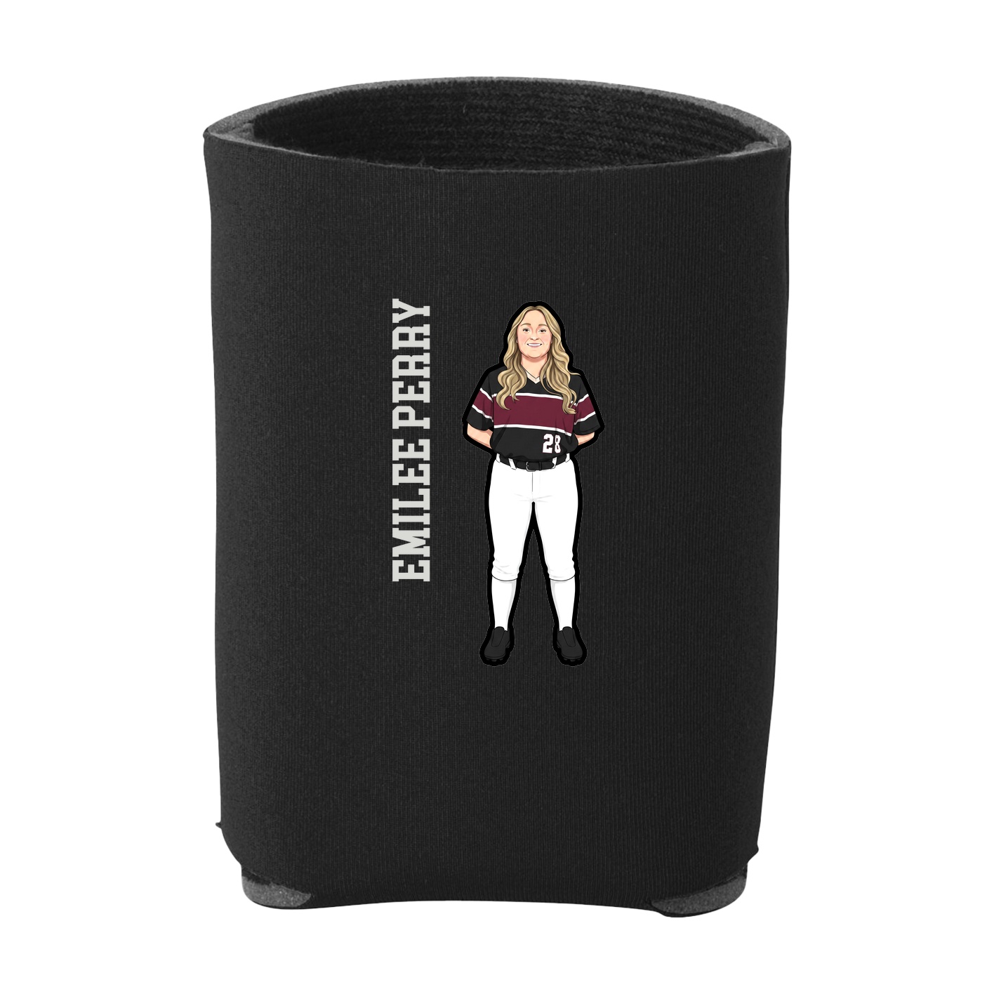 Can Holder — Name Vertical in Black
