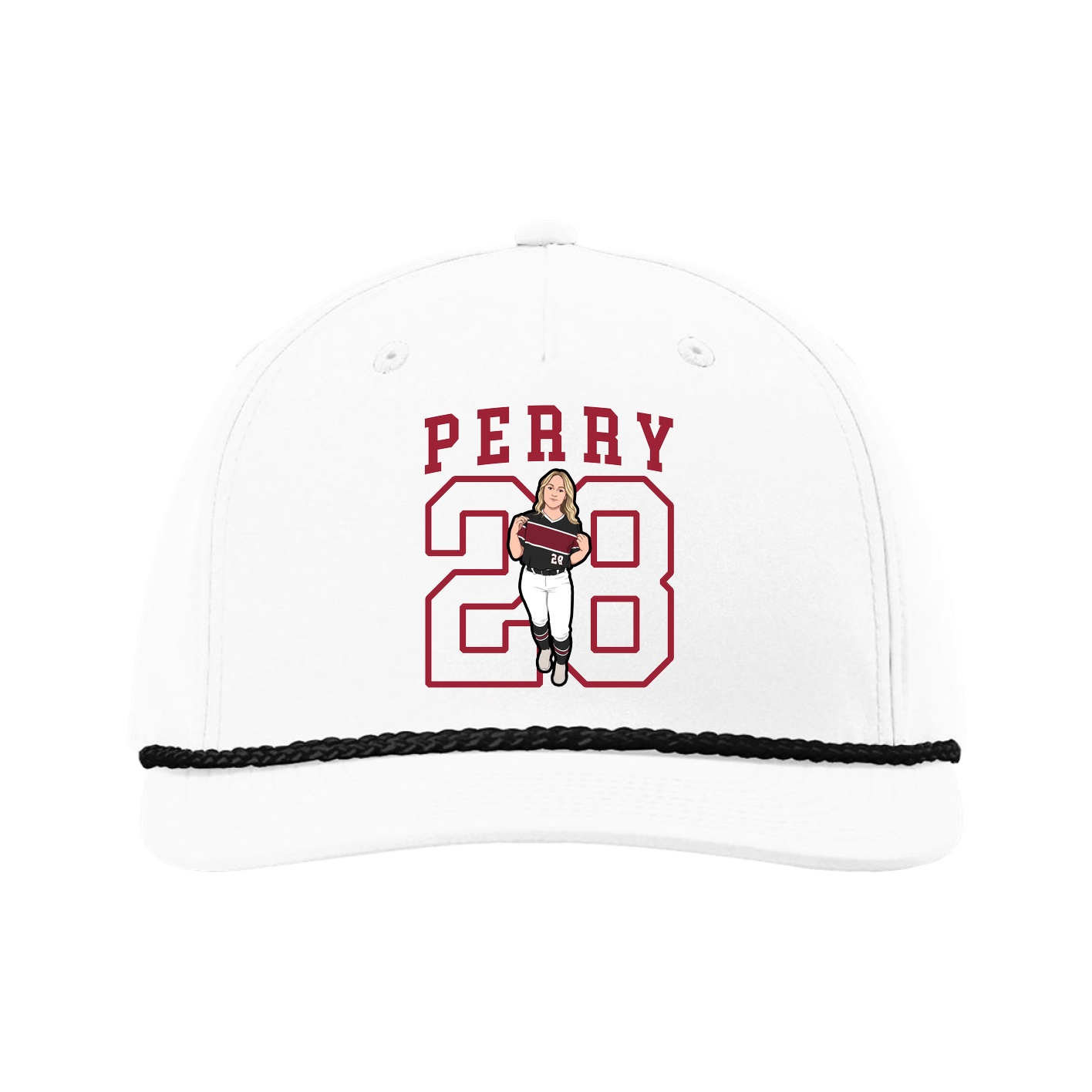 Five-Panel Classic Rope Cap — Shirsey in White