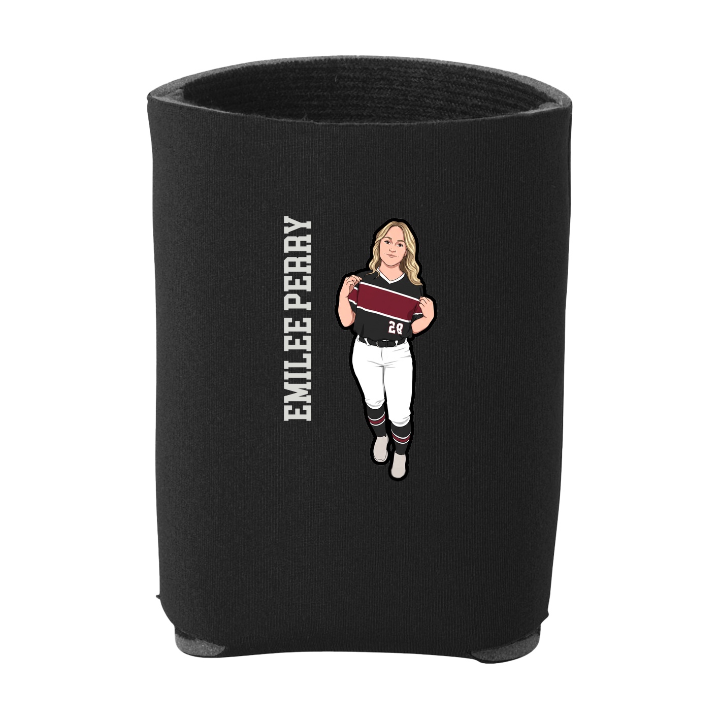 Can Holder — Name Vertical in Black