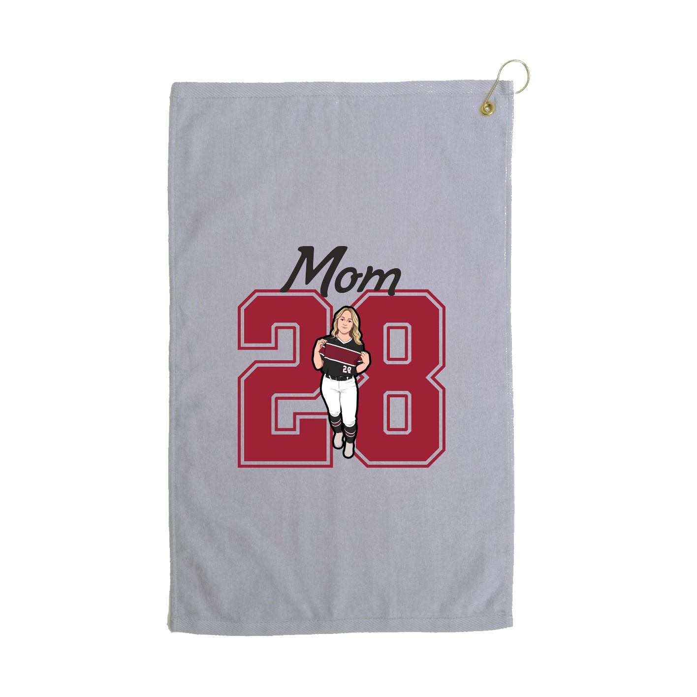Golf Towel — Mothers Day Shirsey in Grey
