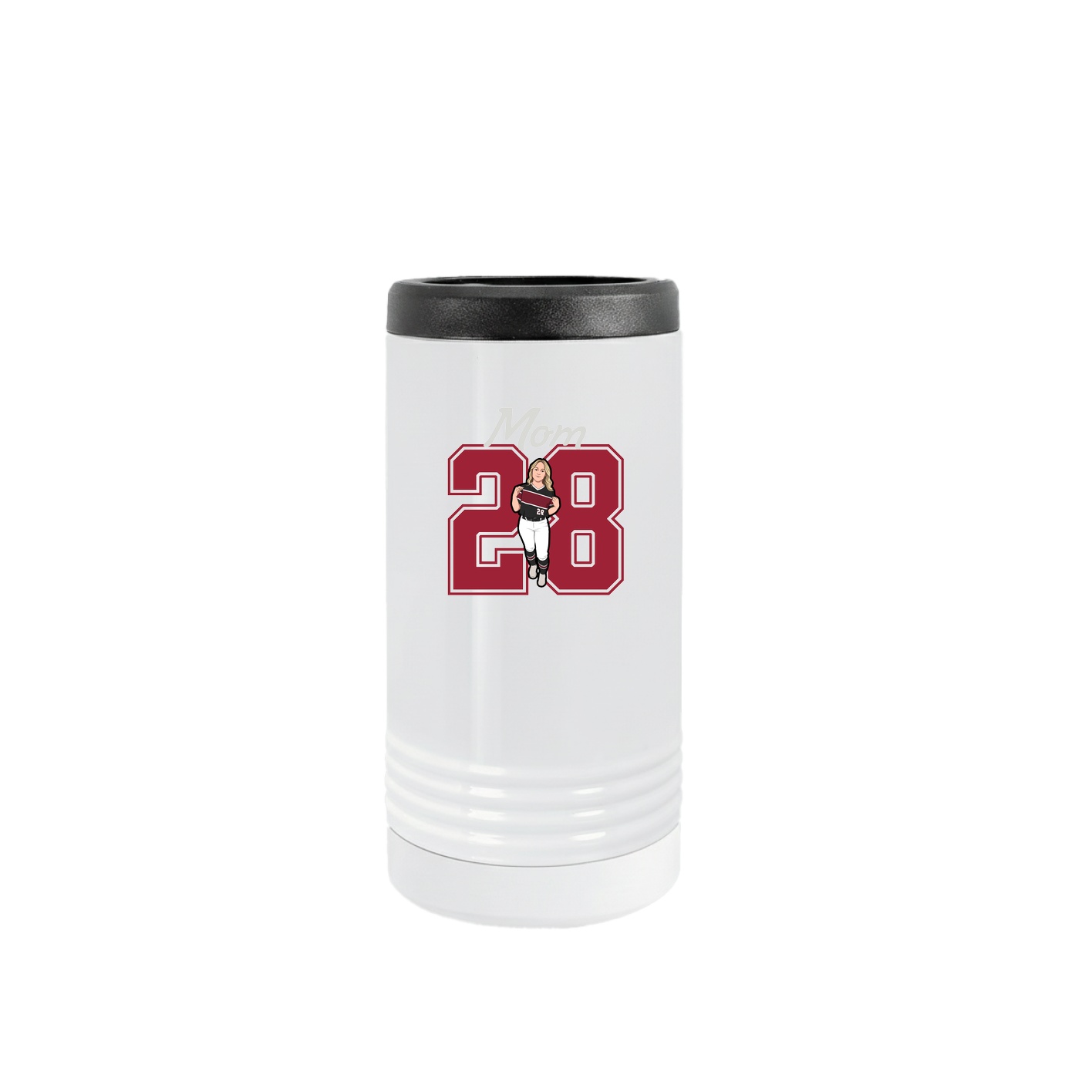 Slim Beverage Holder — Mothers Day Shirsey in White