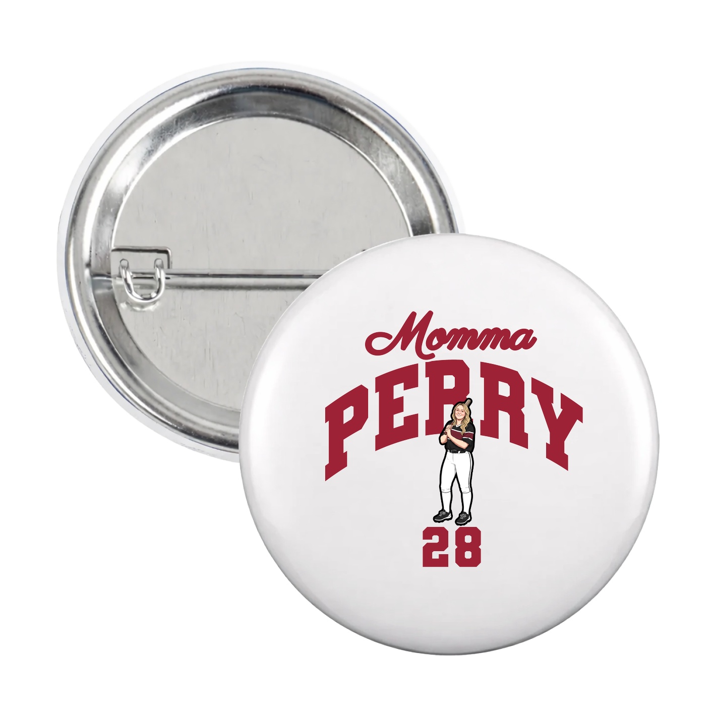 Game Day Button — Mothers Day Arch in White
