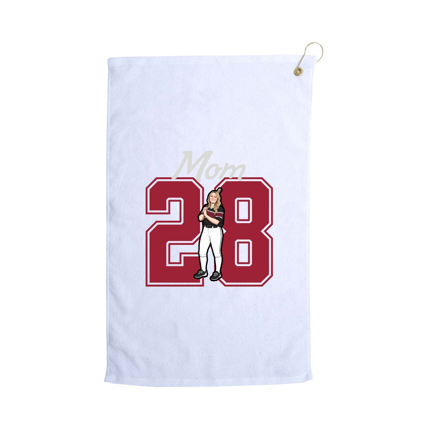 Golf Towel — Mothers Day Shirsey in White