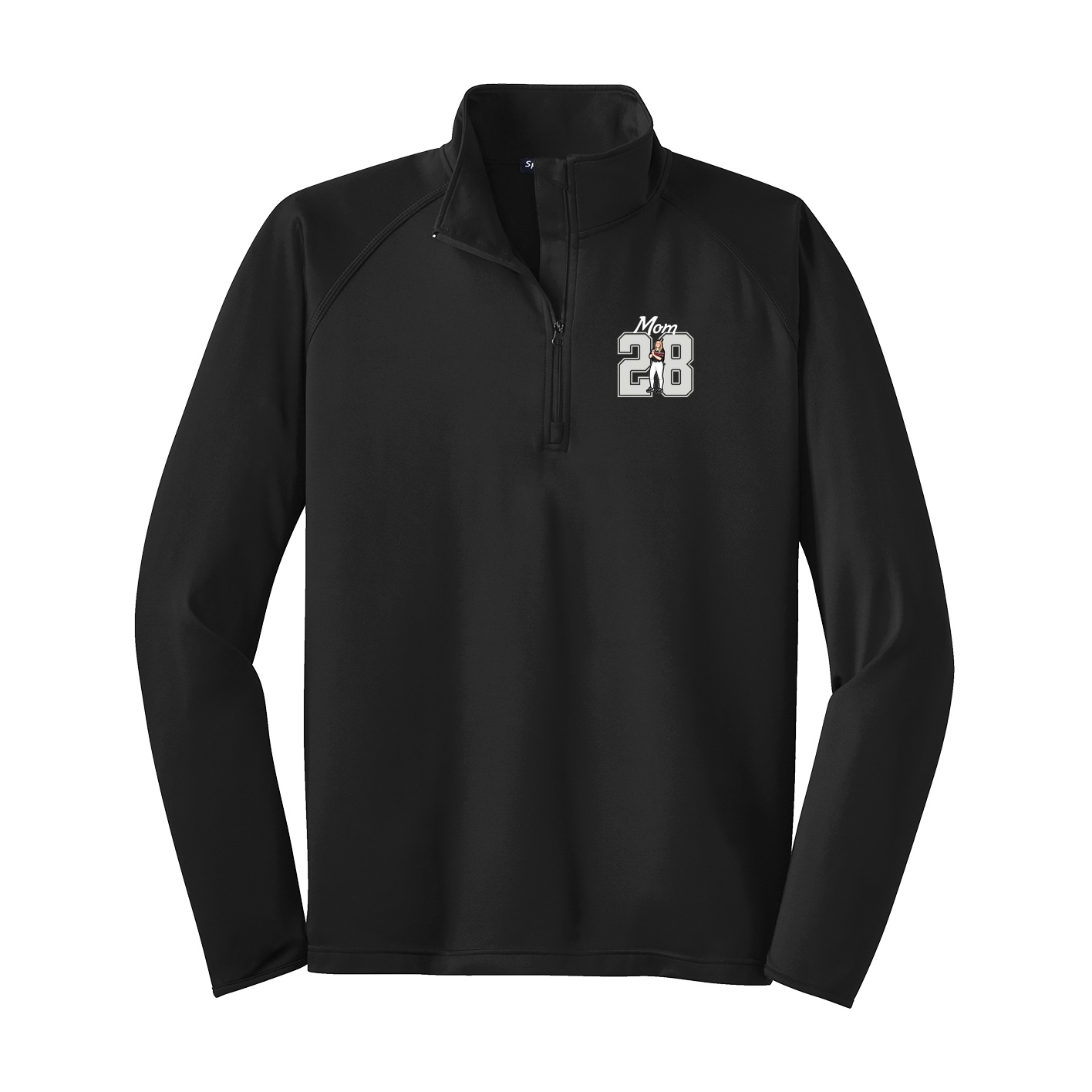 Q-Zip Pullover — Mothers Day Shirsey in Black