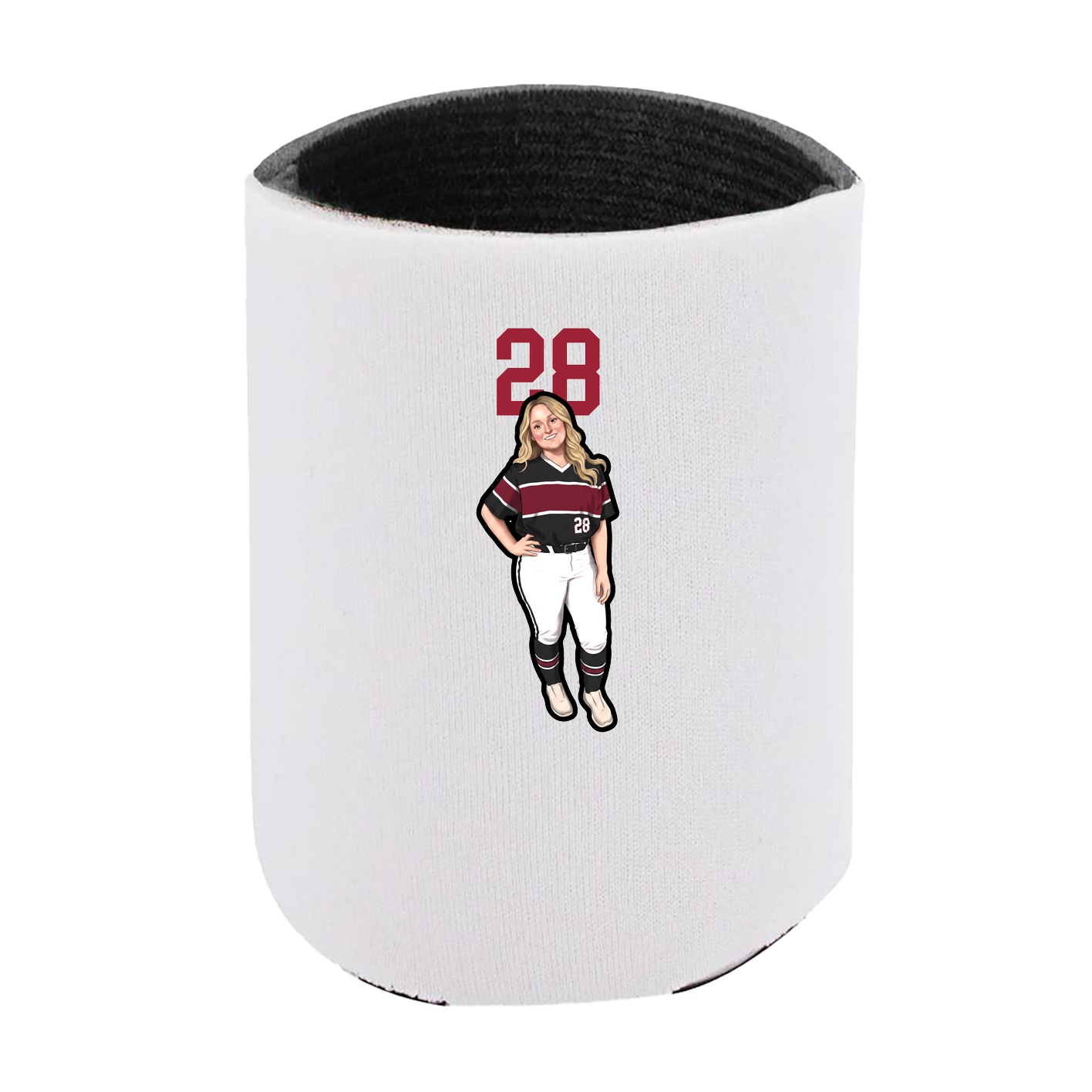 Can Holder — Number Top in White