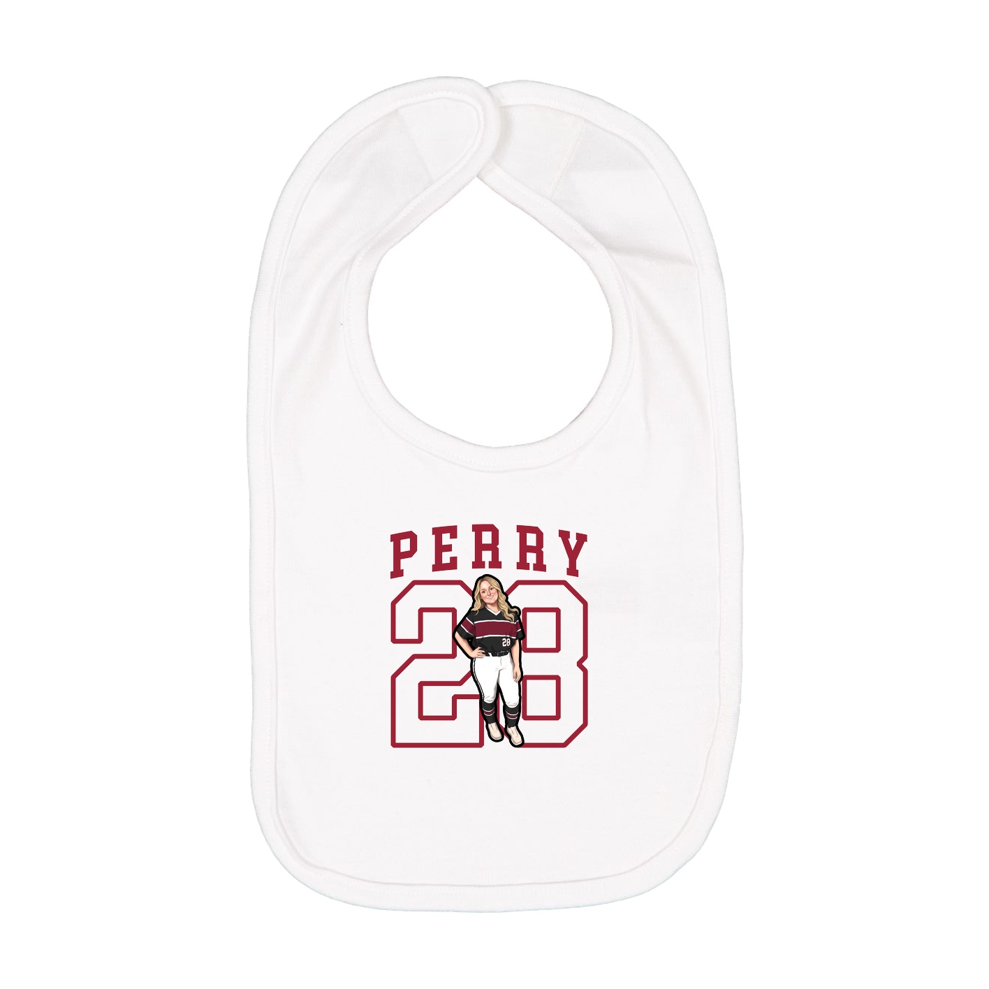 Infant Bib — Shirsey in White