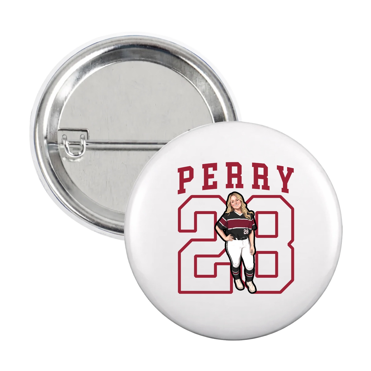 Game Day Button — Shirsey in White