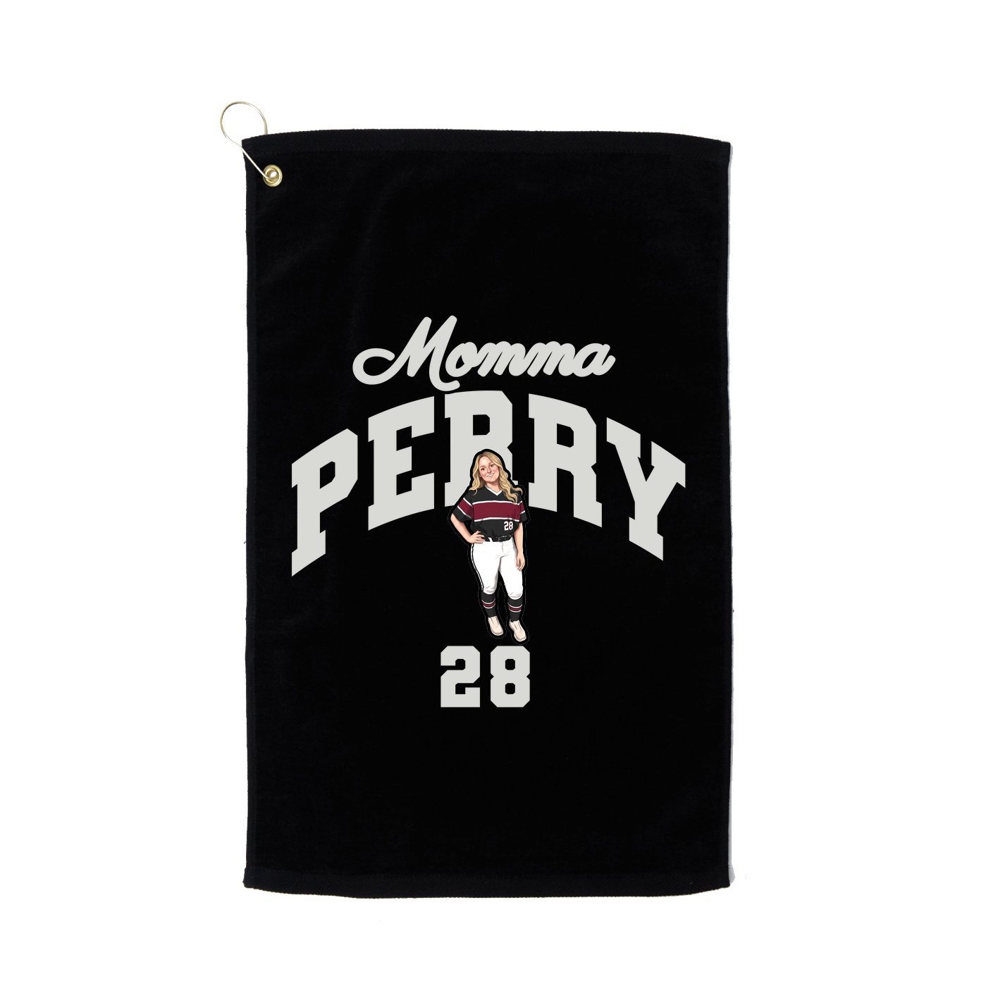Golf Towel — Mothers Day Arch in Black