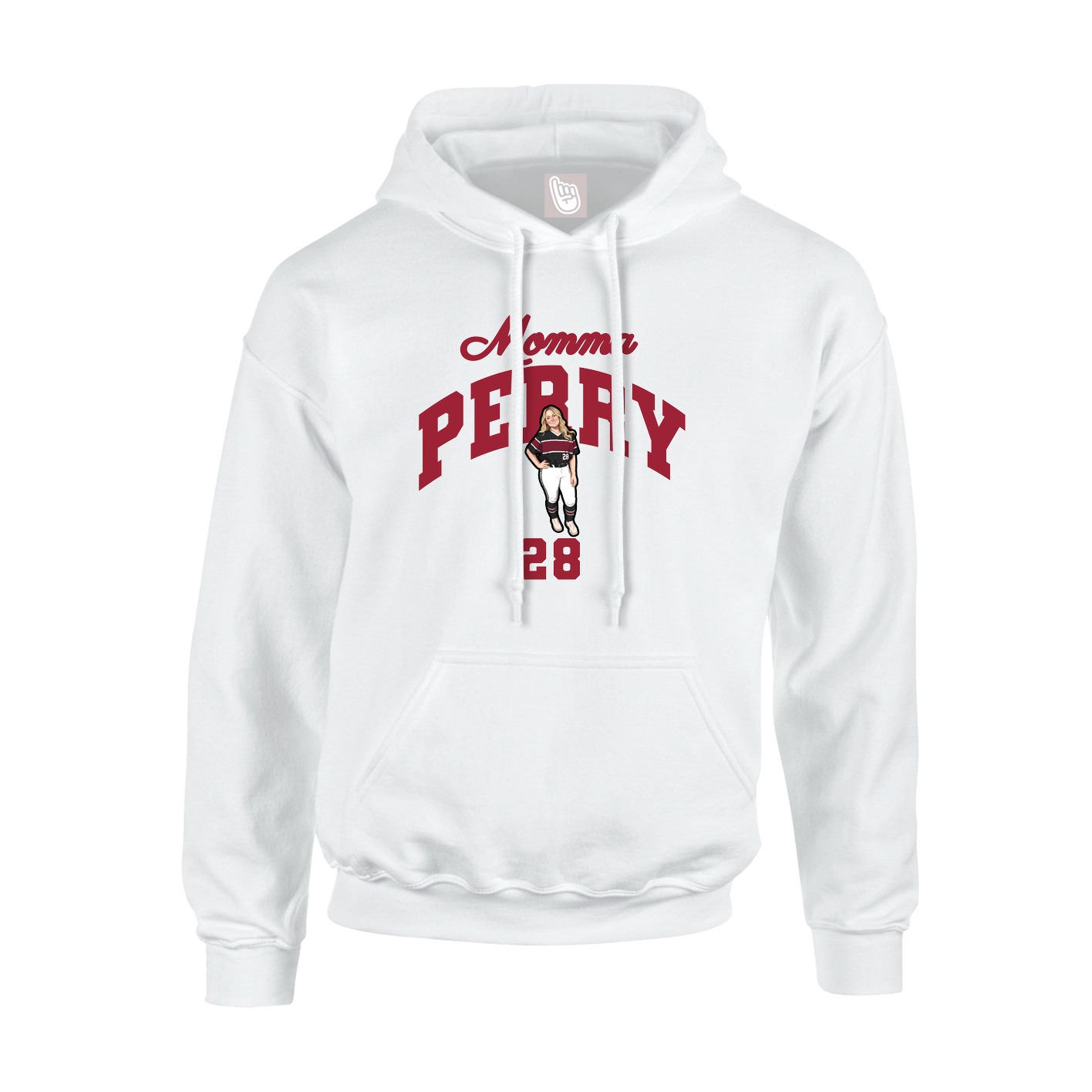 Youth Hoodie — Mothers Day Arch in White