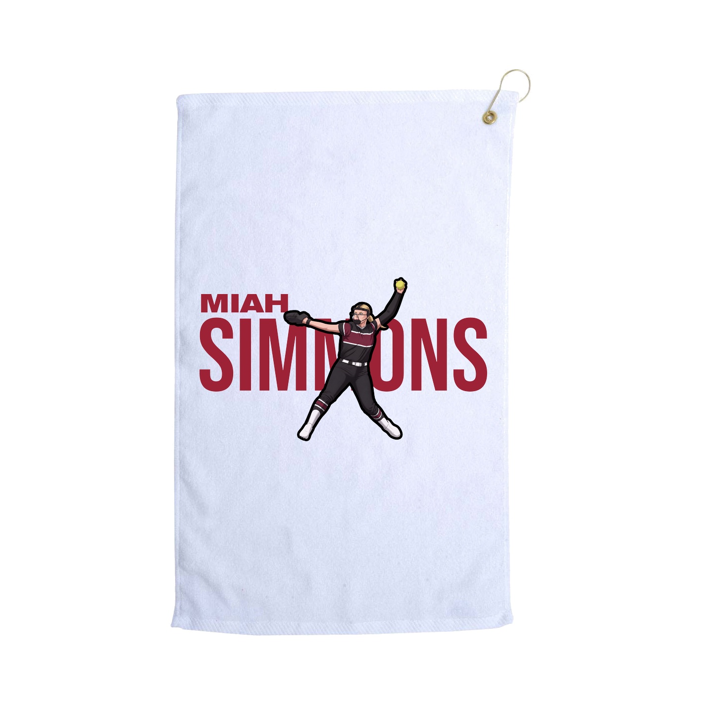 Golf Towel — Player Name in White