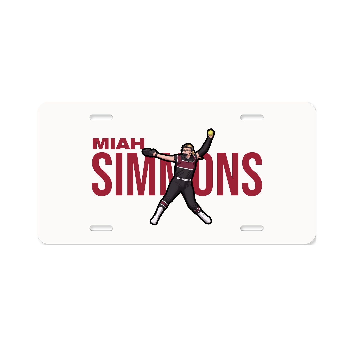 License Plate — Player Name in Classic